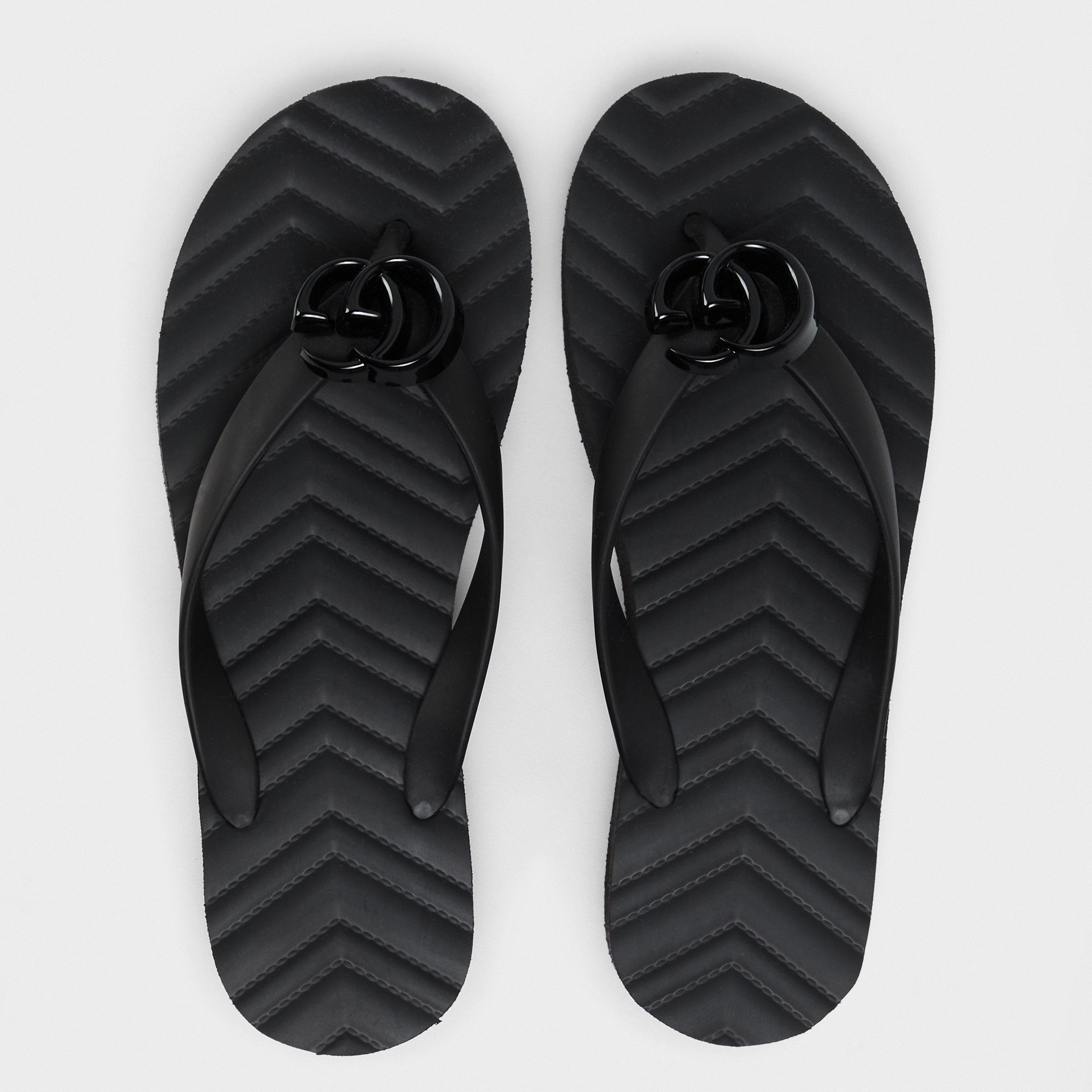 Nero/Nero - Gucci - Kids' Contoured Footbed Flat Sandals - 4