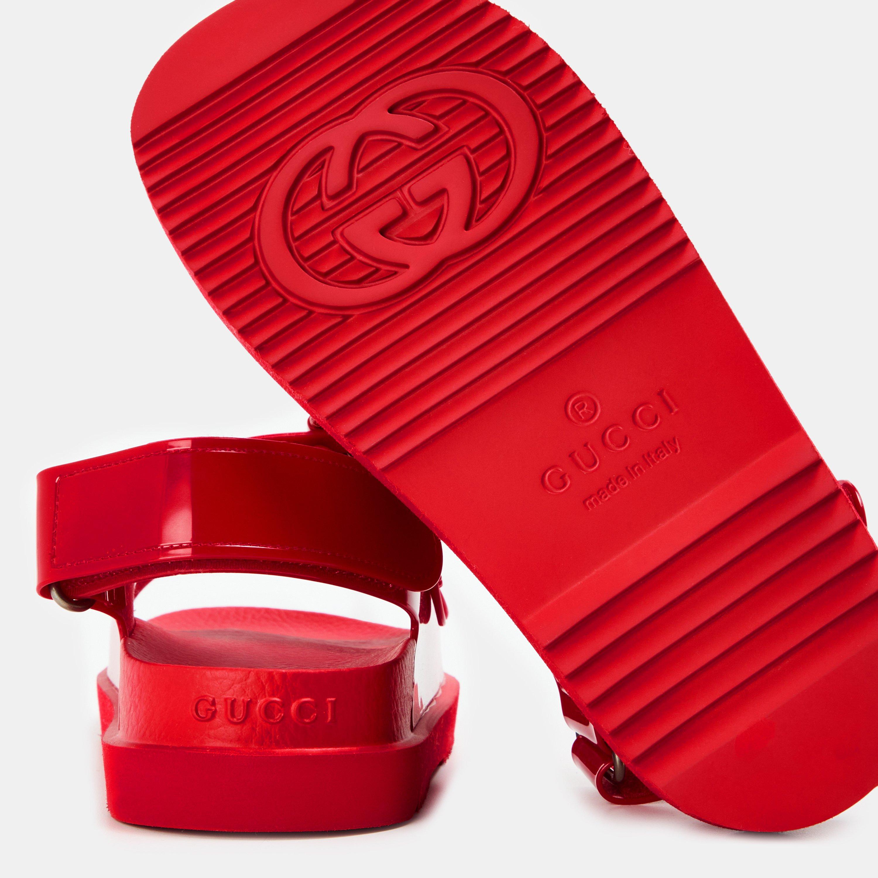 Maple Red - Gucci - Kids' Flat Sandals - 3