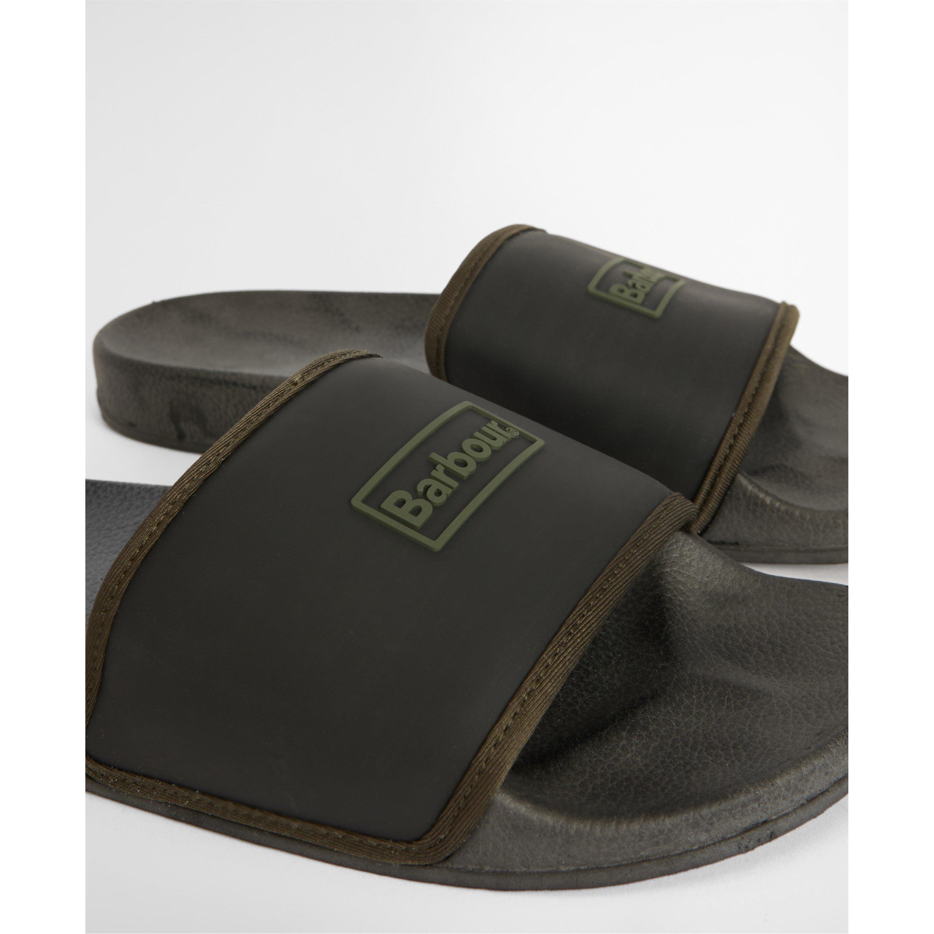 BK51 Black - Barbour - Mens Cresswell Sliders - 5