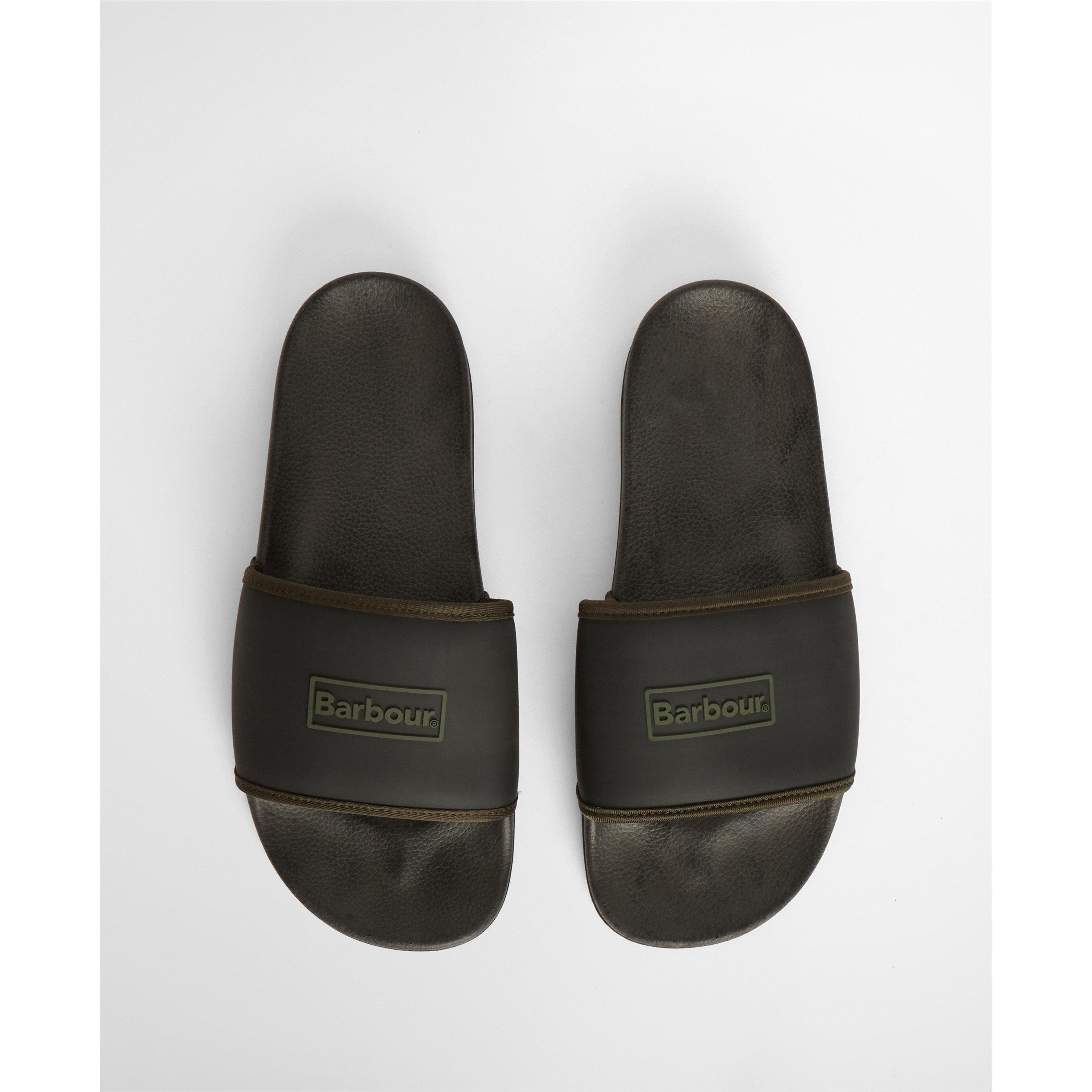 BK51 Black - Barbour - Mens Cresswell Sliders - 6