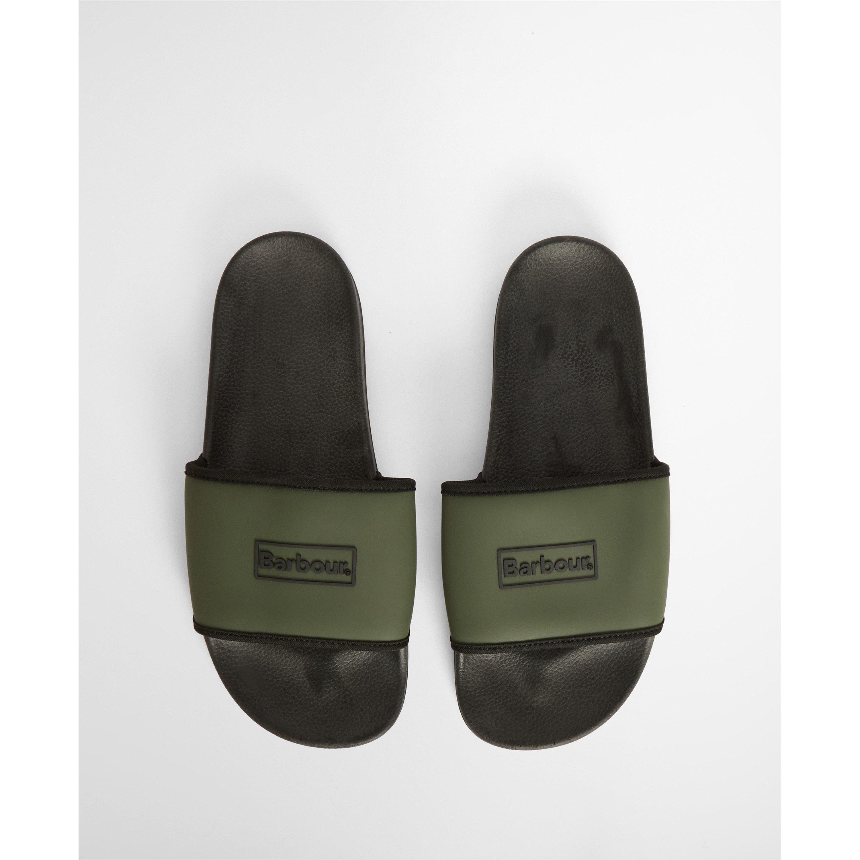 GN51 Uni Green - Barbour - Mens Cresswell Sliders - 5