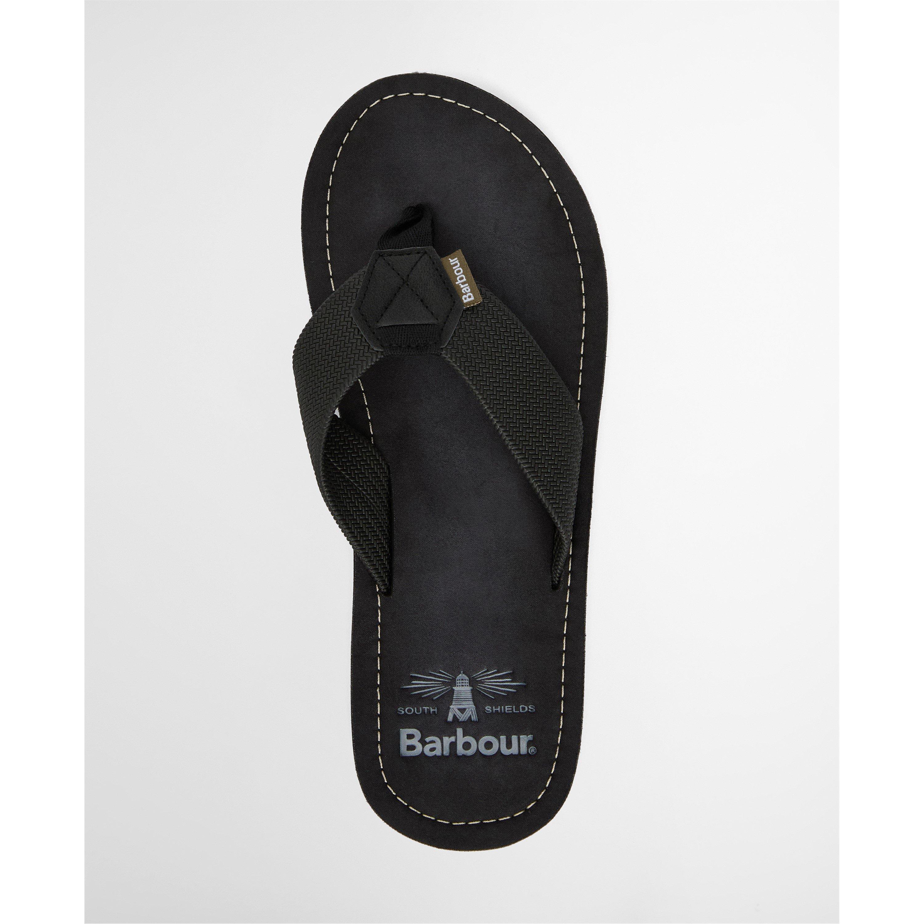 BK11 Black - Barbour - Mens Toeman Beach Sandal - 12