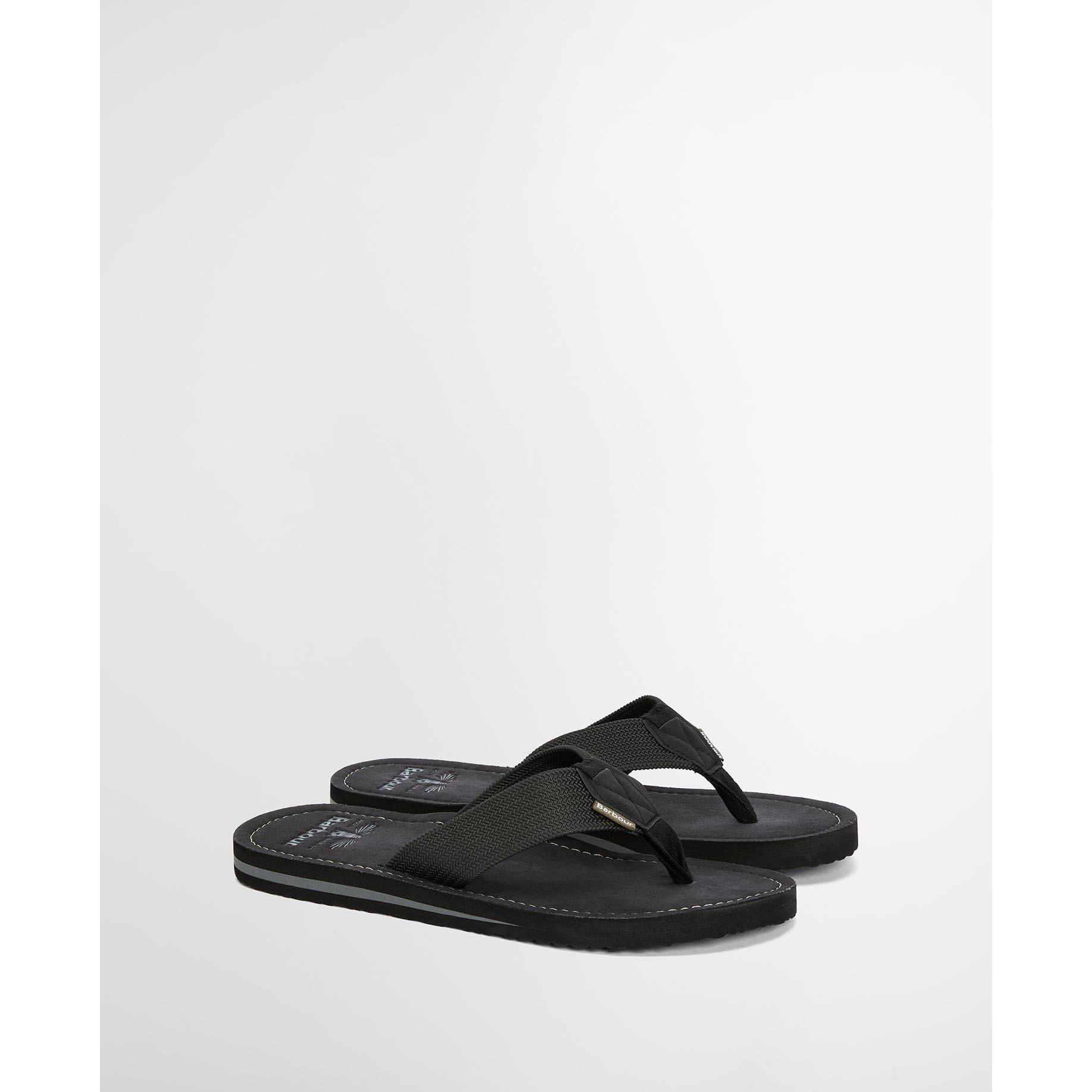 BK11 Black - Barbour - Mens Toeman Beach Sandal - 3