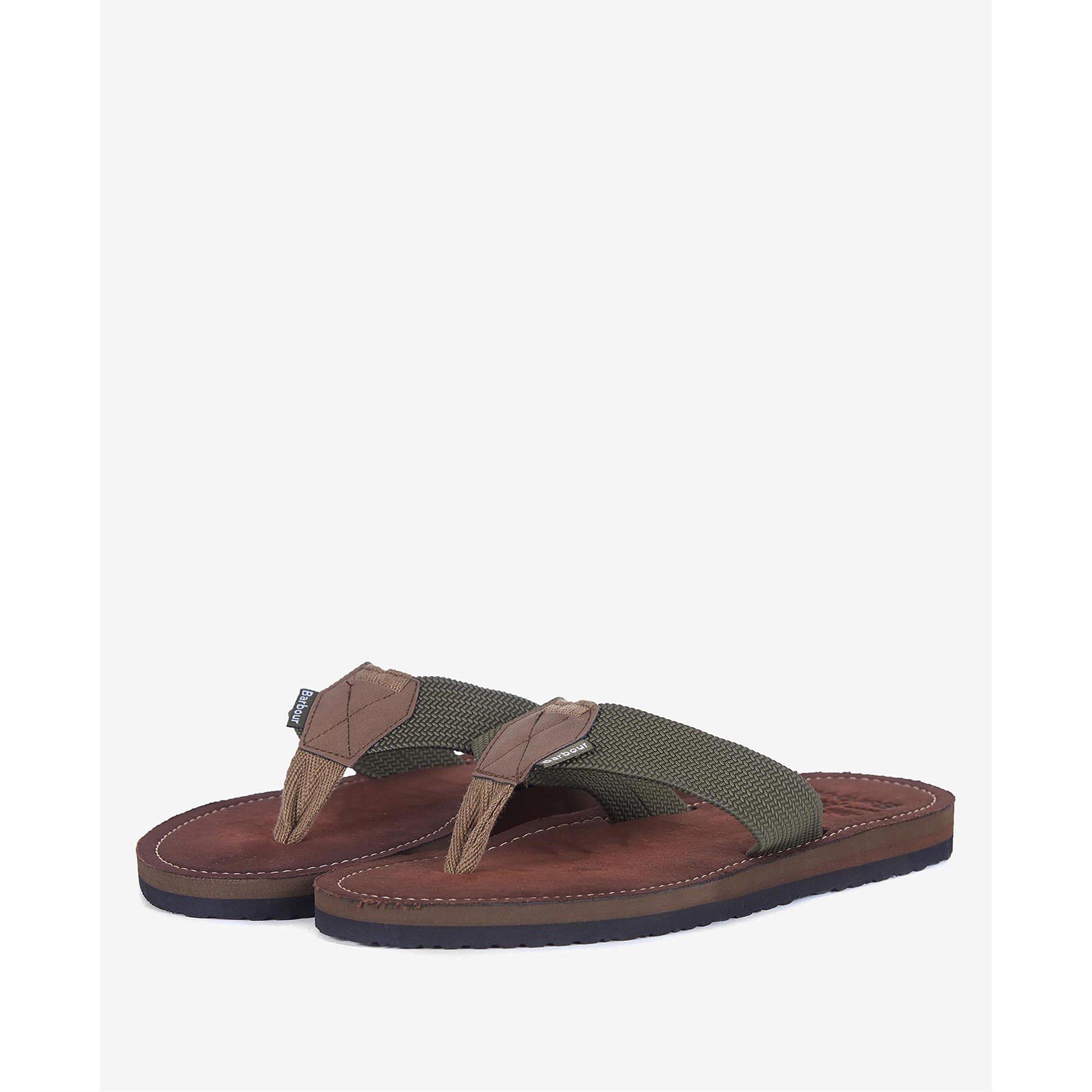 OL52 Olive - Barbour - Mens Toeman Beach Sandal - 2