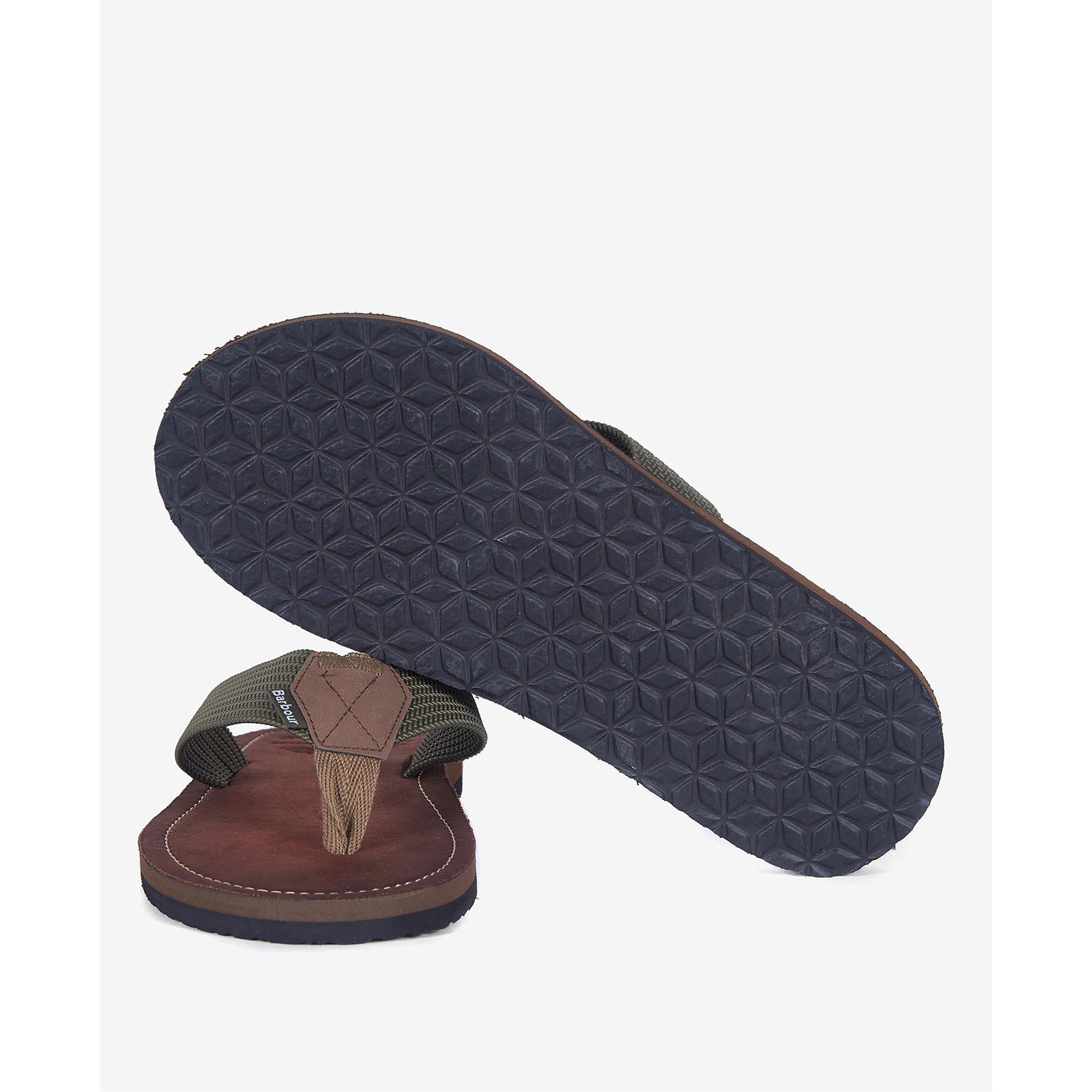 OL52 Olive - Barbour - Mens Toeman Beach Sandal - 5