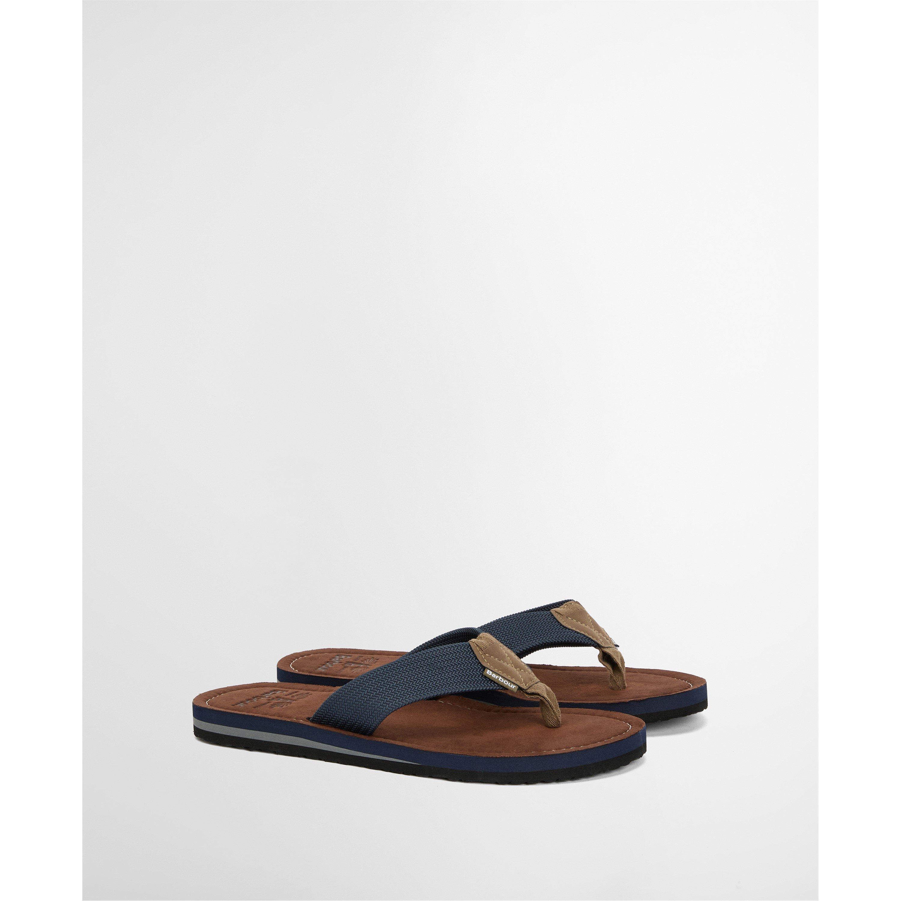 NY98 Navy - Barbour - Mens Toeman Beach Sandal - 12