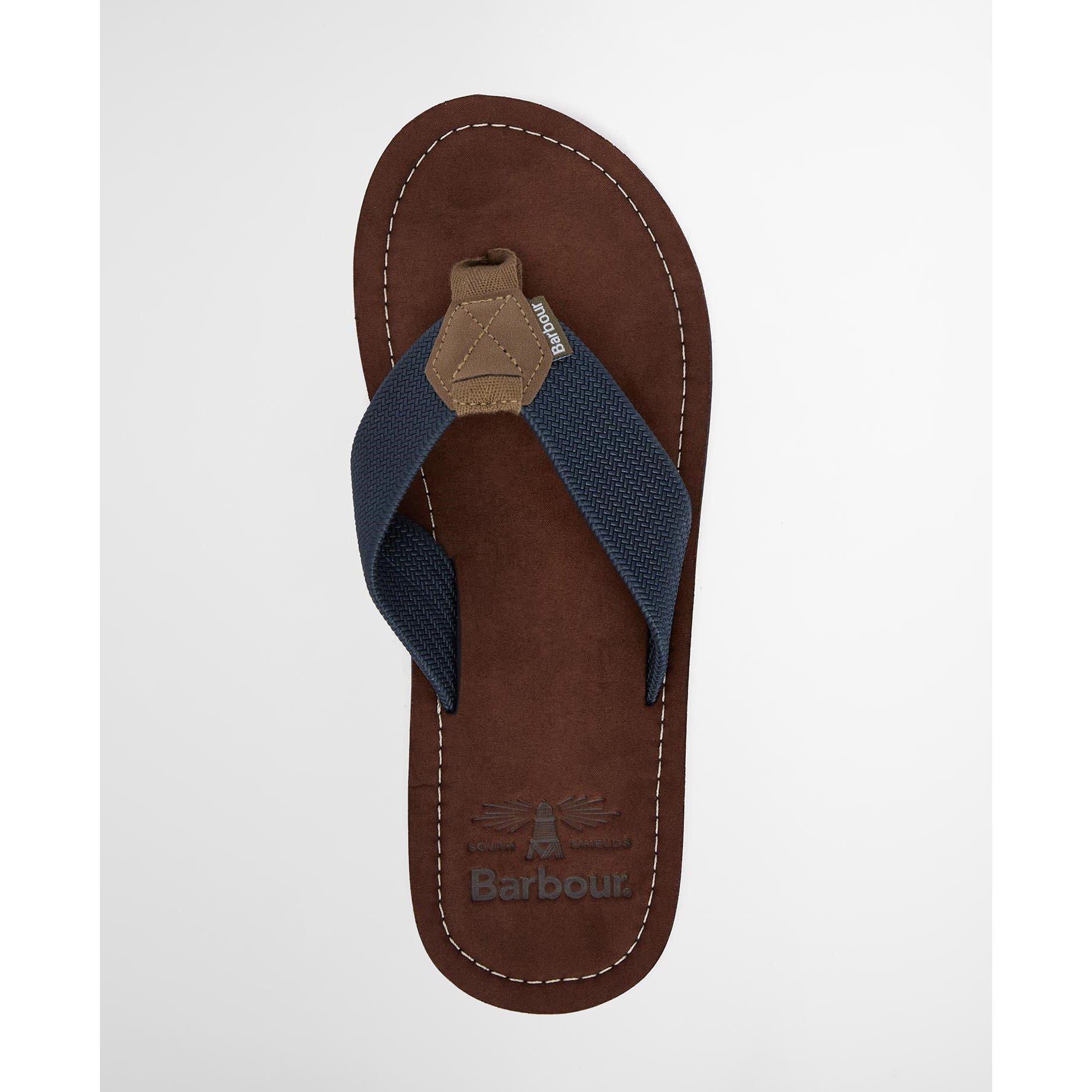 NY98 Navy - Barbour - Mens Toeman Beach Sandal - 9