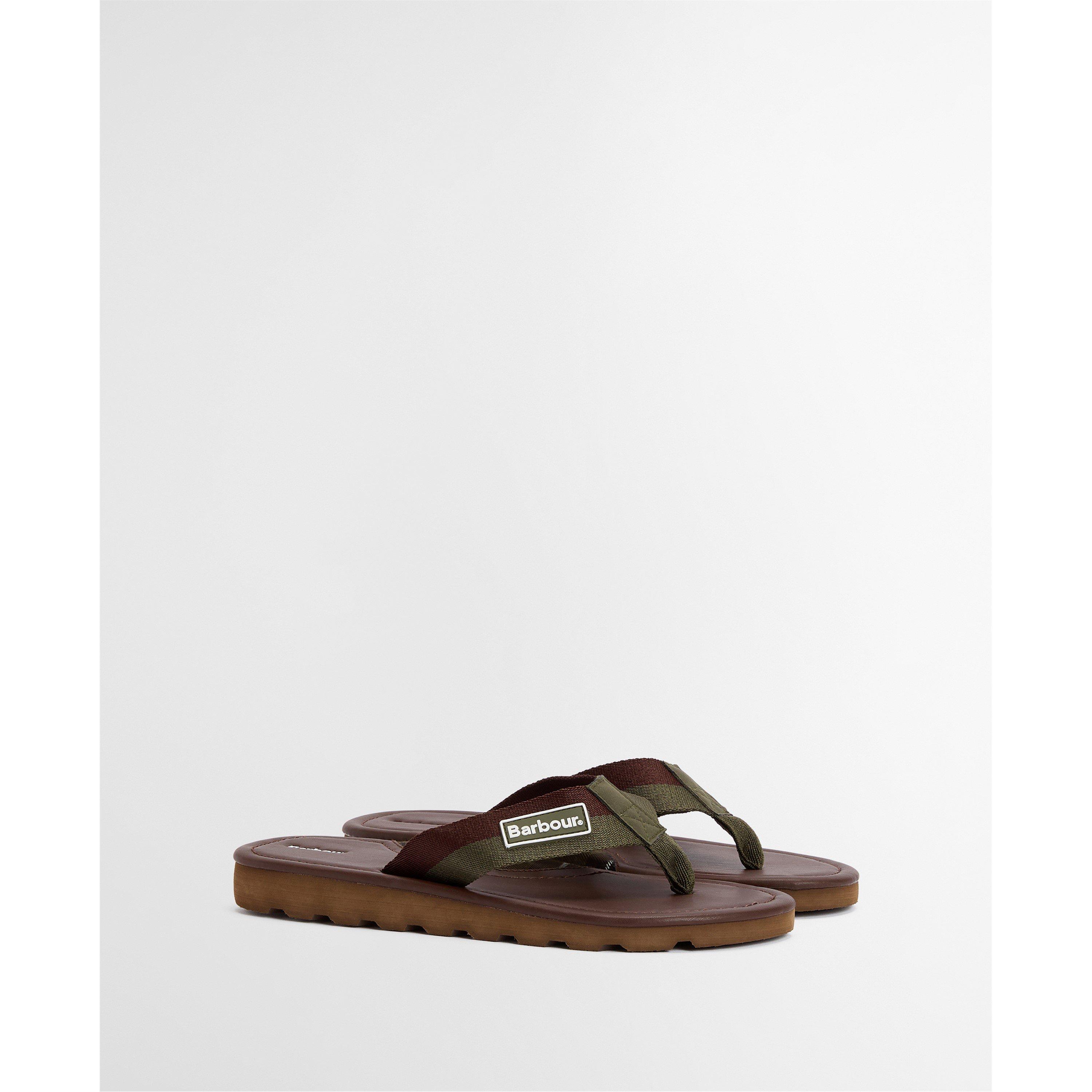 BR95 Choc/Olive - Barbour - Mens Harker Sandals - 2