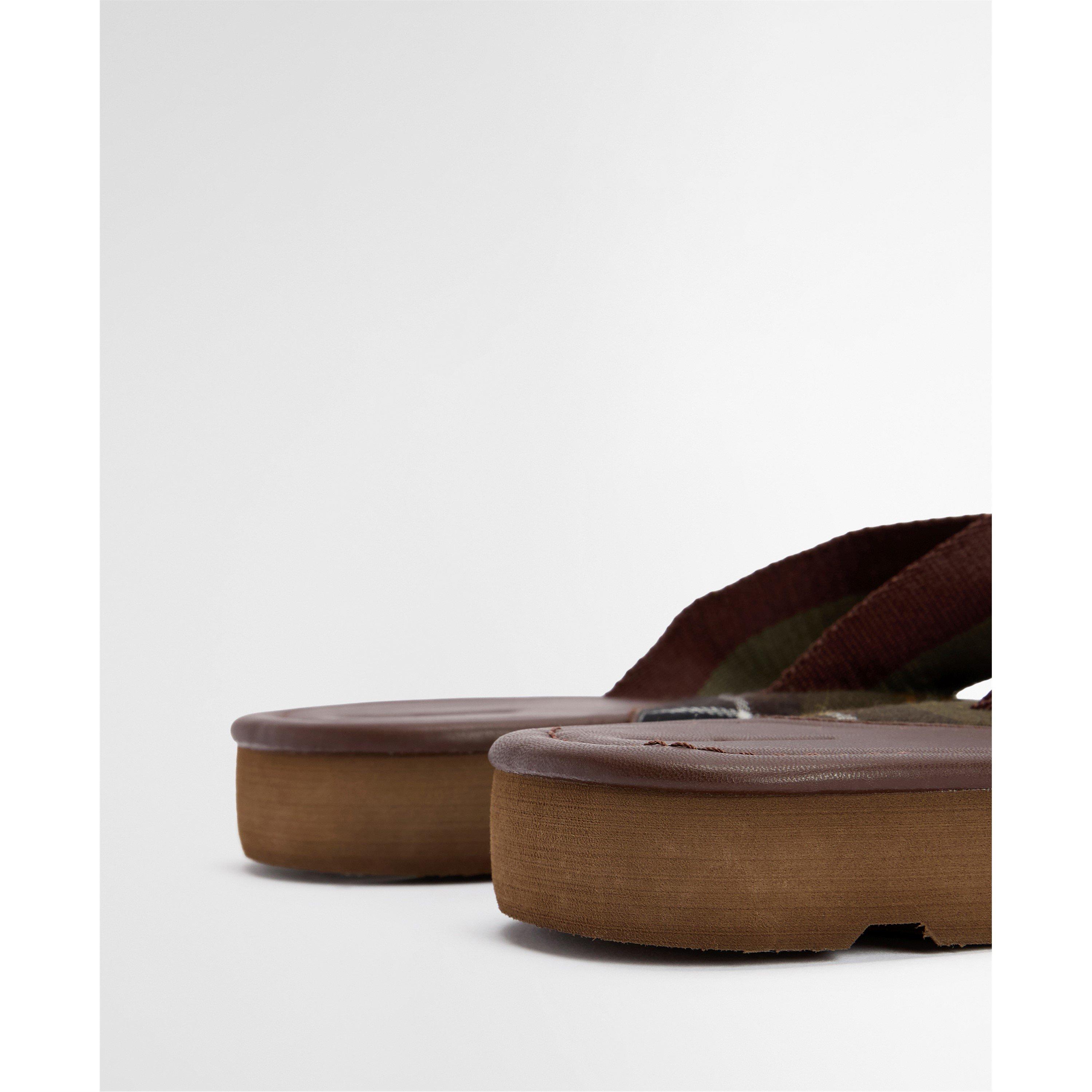BR95 Choc/Olive - Barbour - Mens Harker Sandals - 4