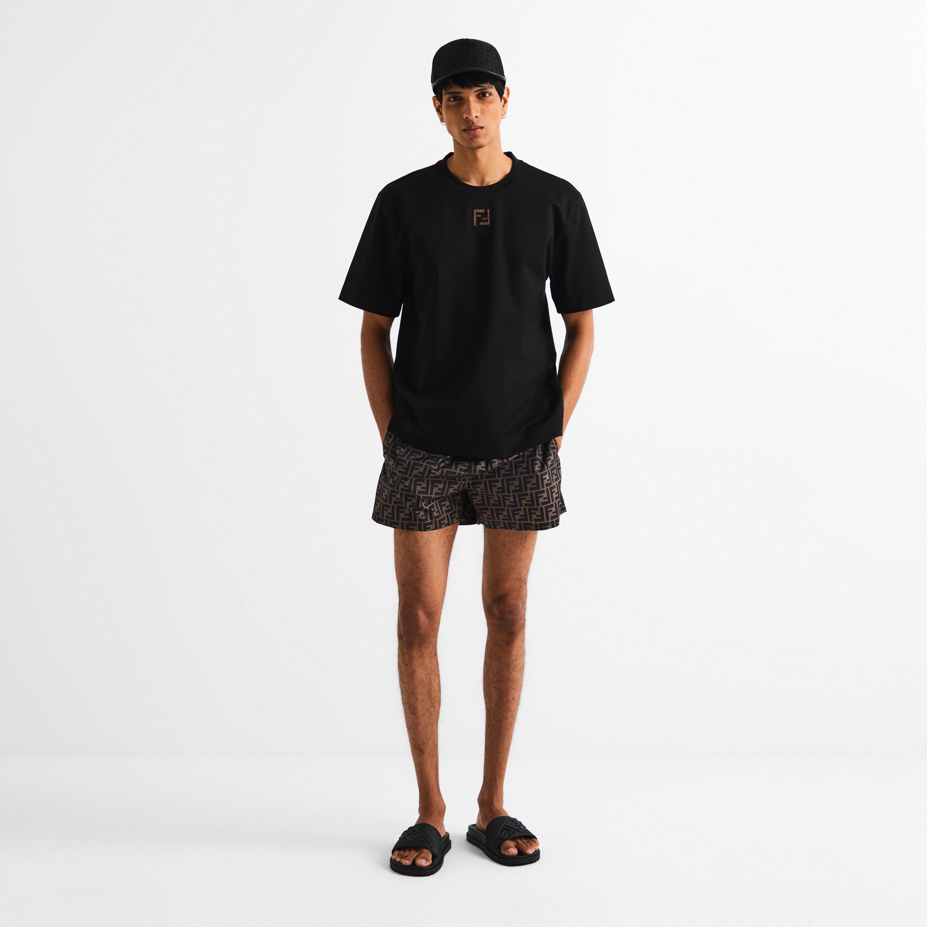 Black - Fendi - Men's Diag Slide Pool Sliders - 6