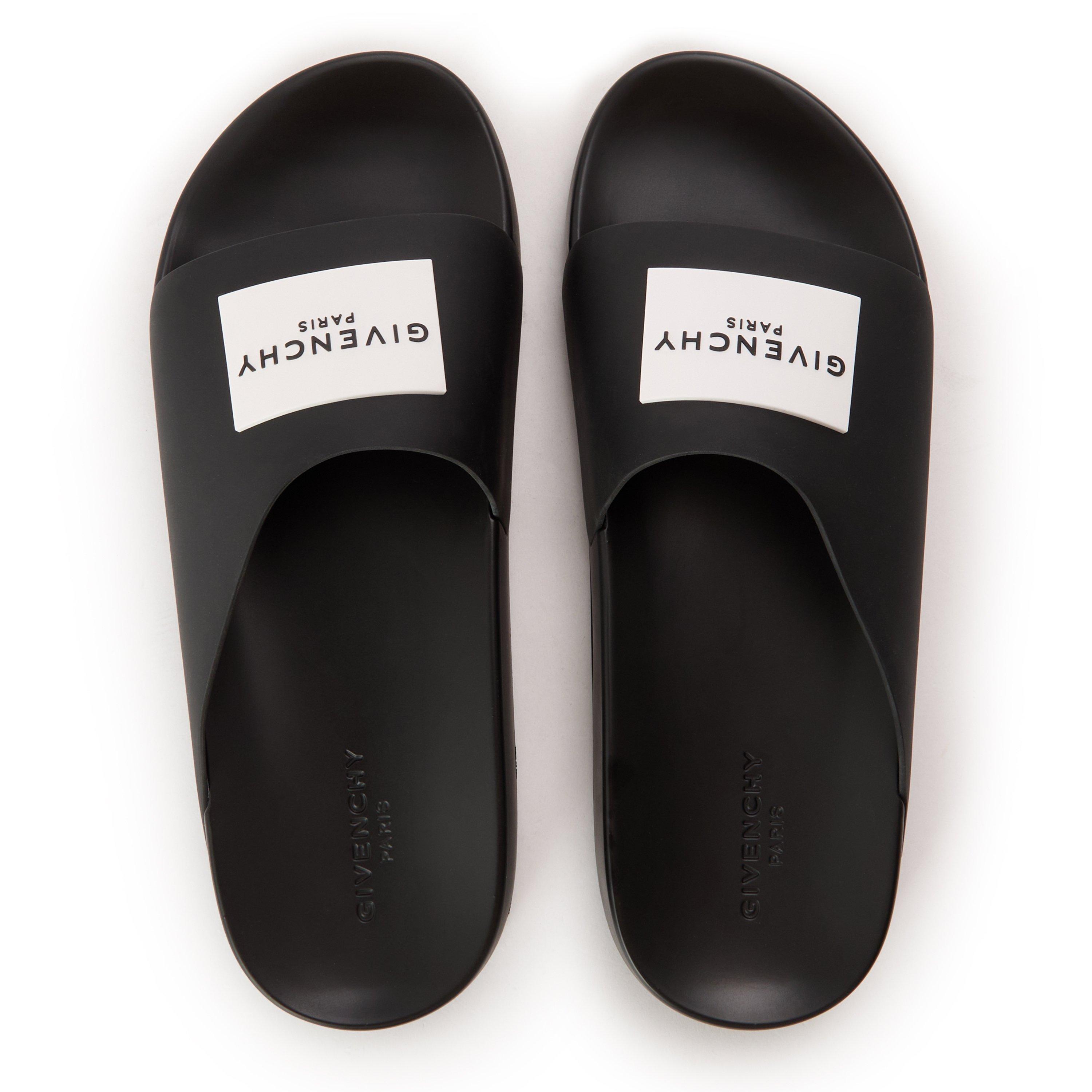 Black - GIVENCHY - Men's GIV Label Pool Sliders - 4