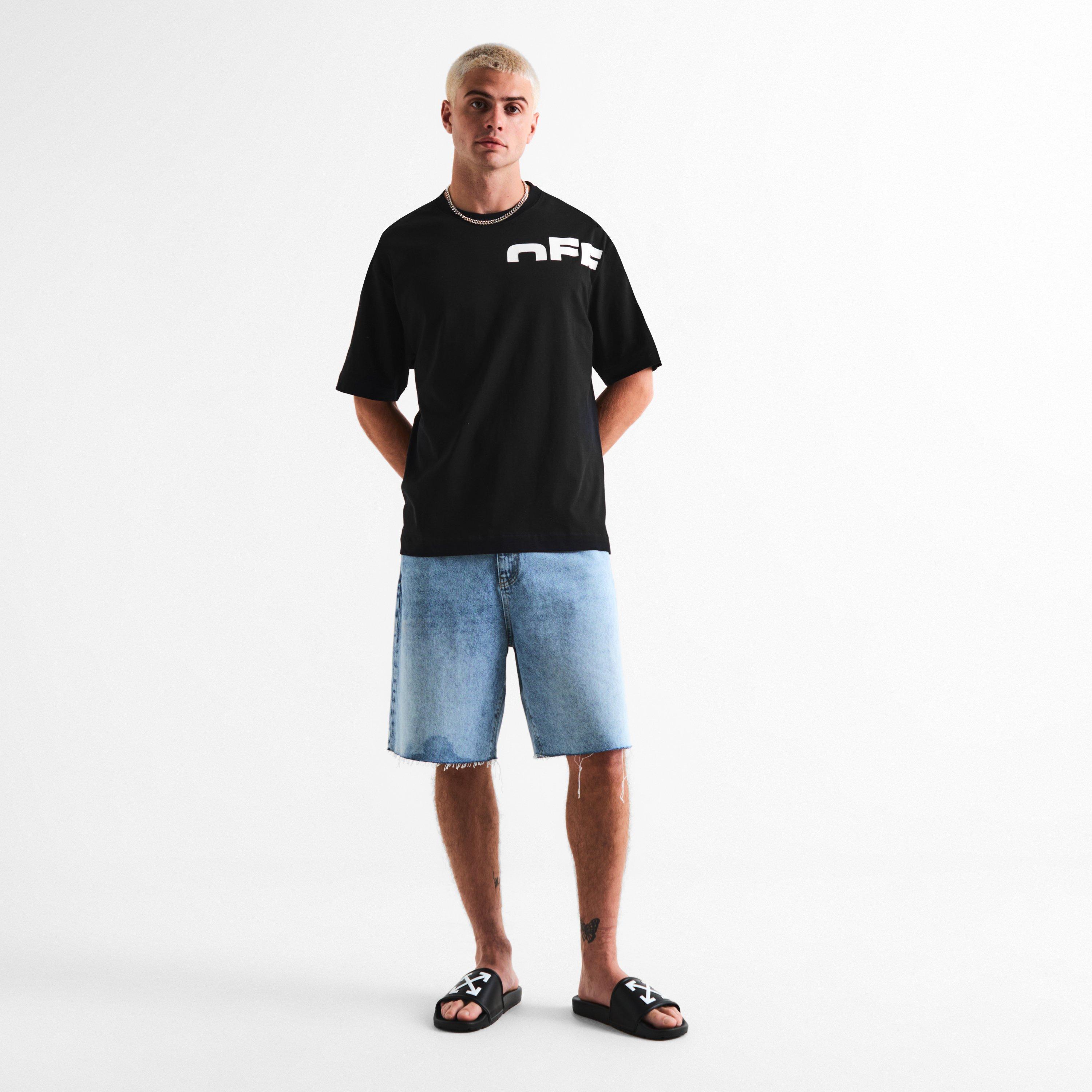 Black - Off White - Men's Pool Sliders - 6