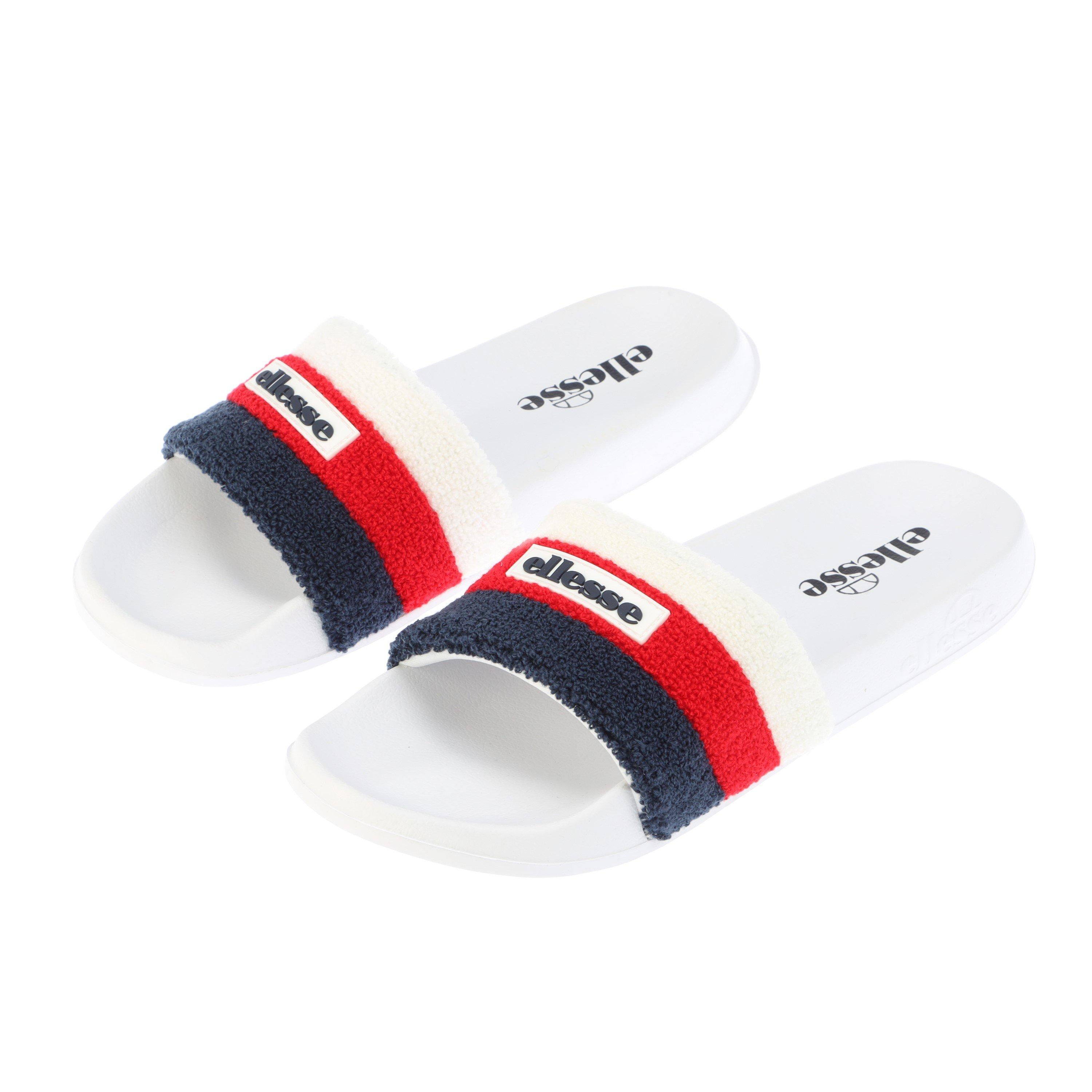 Ellesse Men's Triply Pool Slider - White/Red - 10 (45)