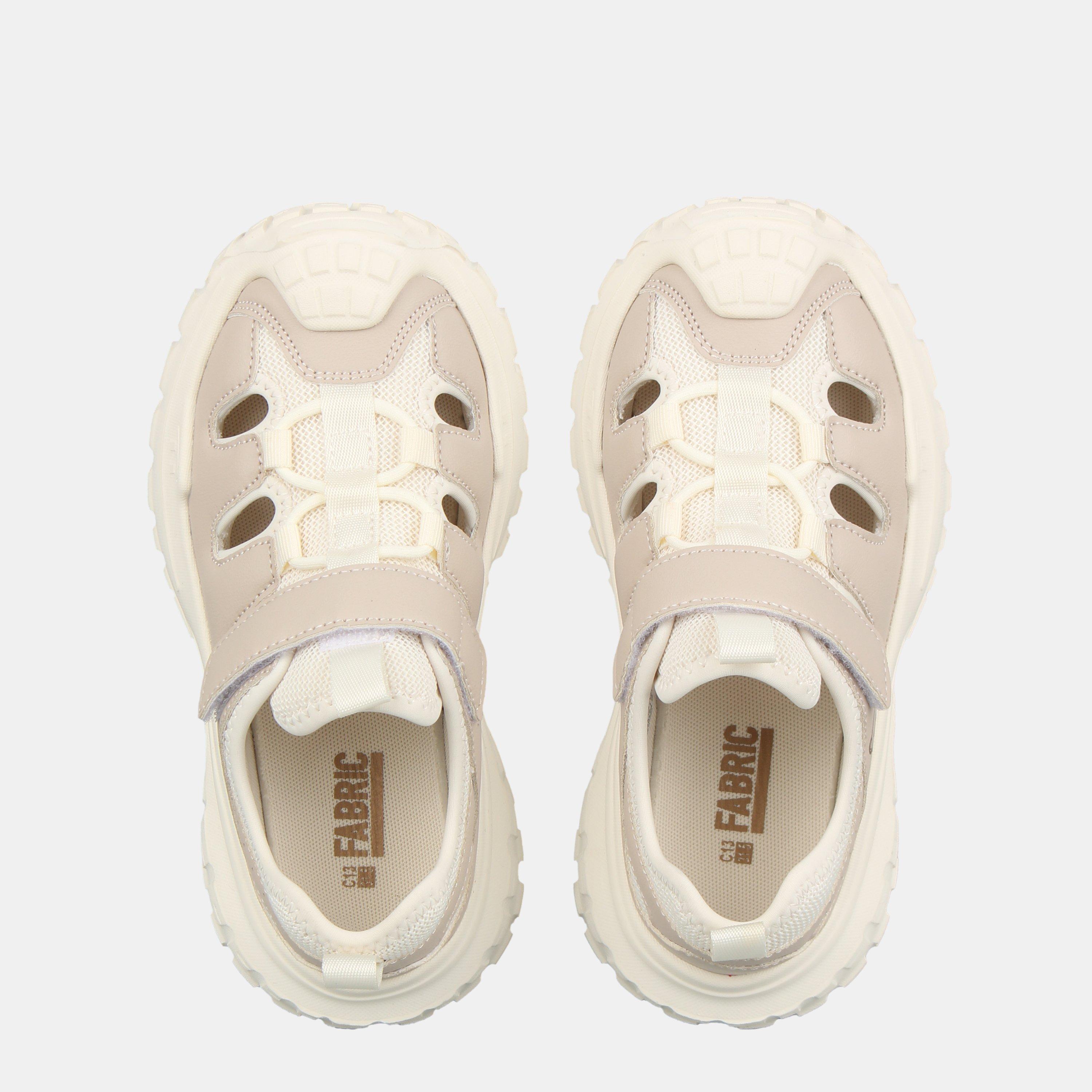 Beige - Fabric - Bear Sandal Ch62 - 4