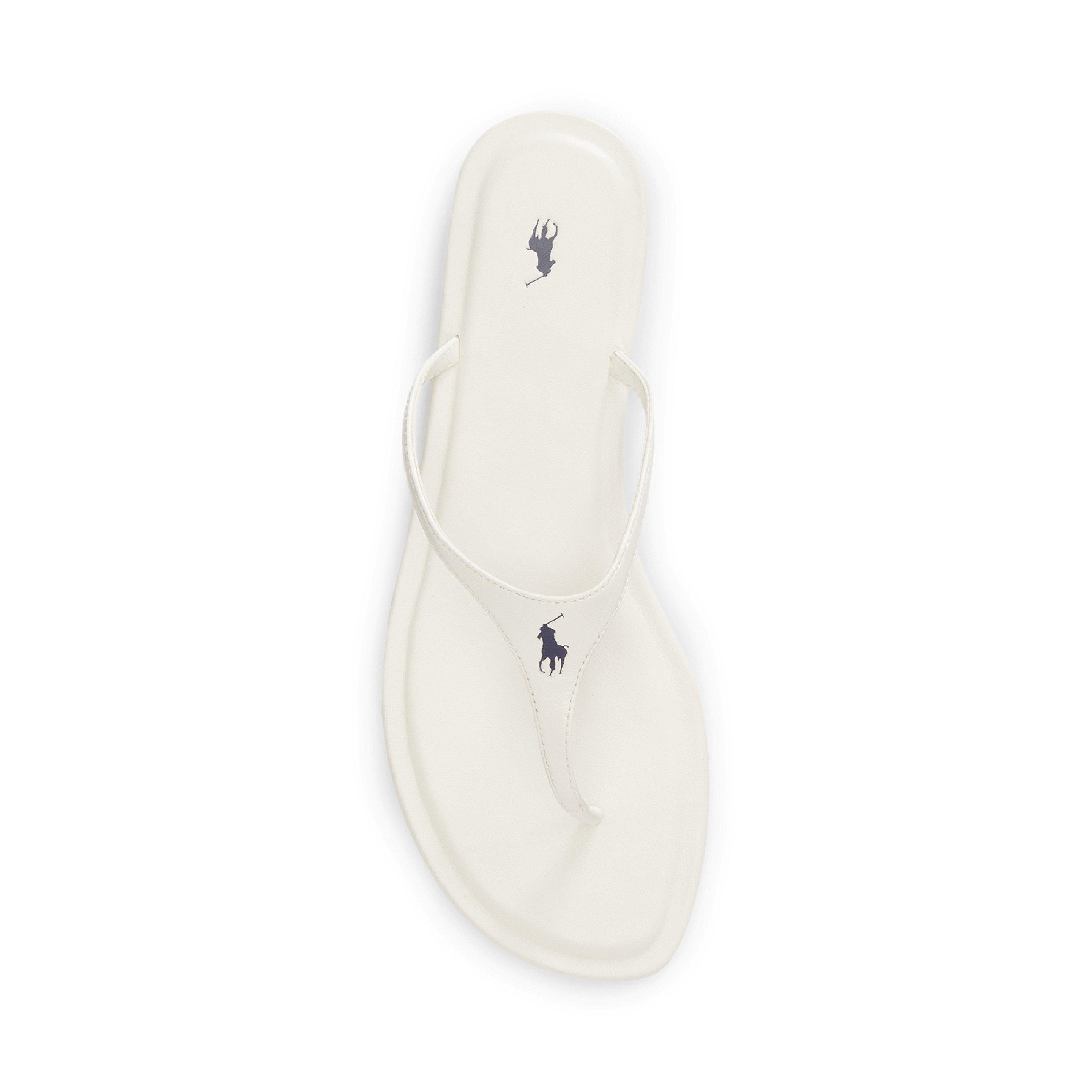 White - Polo Ralph Lauren - Womens Flip Flops - 2