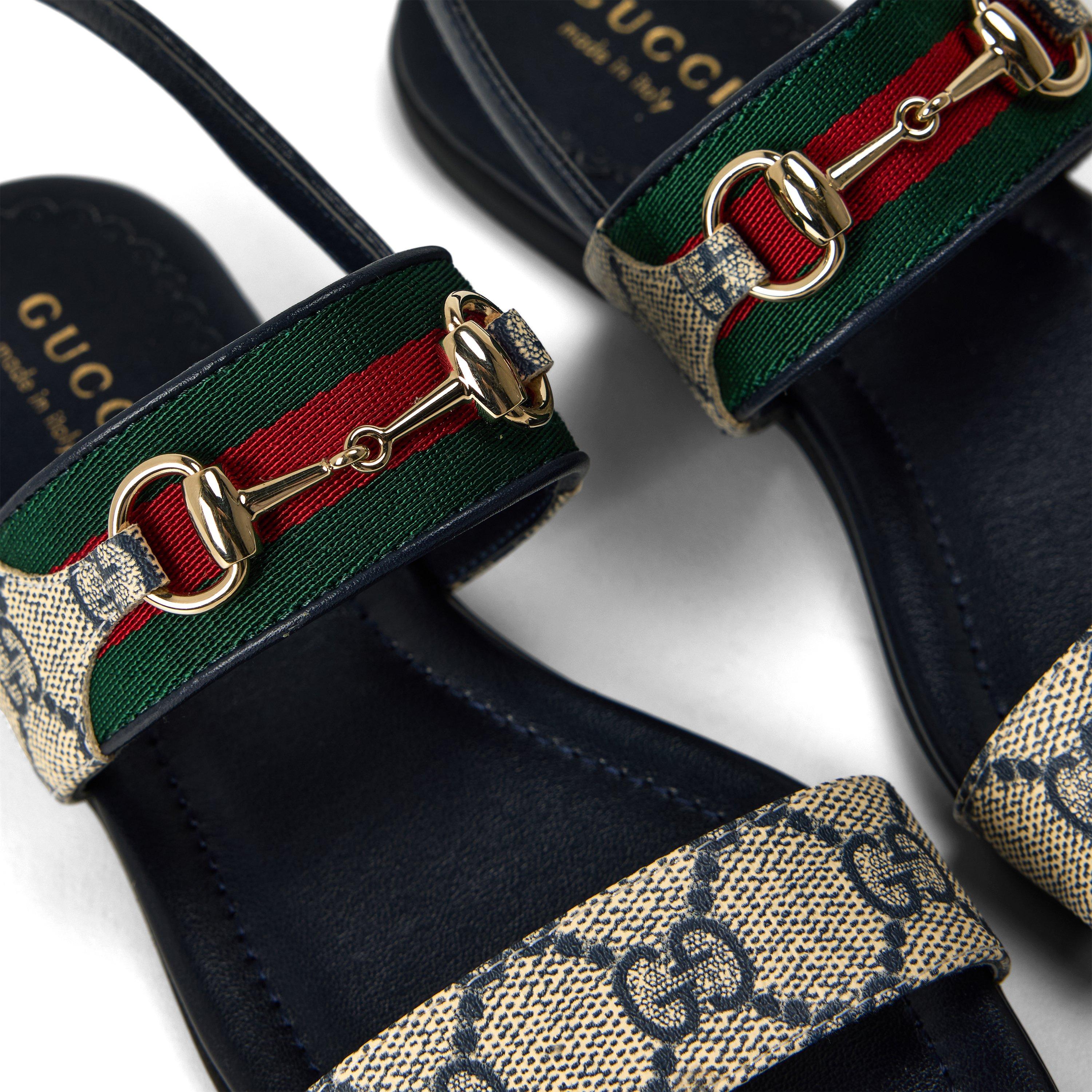 Beige/Blu 4061 - Gucci - Gucci GG Sandals Jn62 - 3