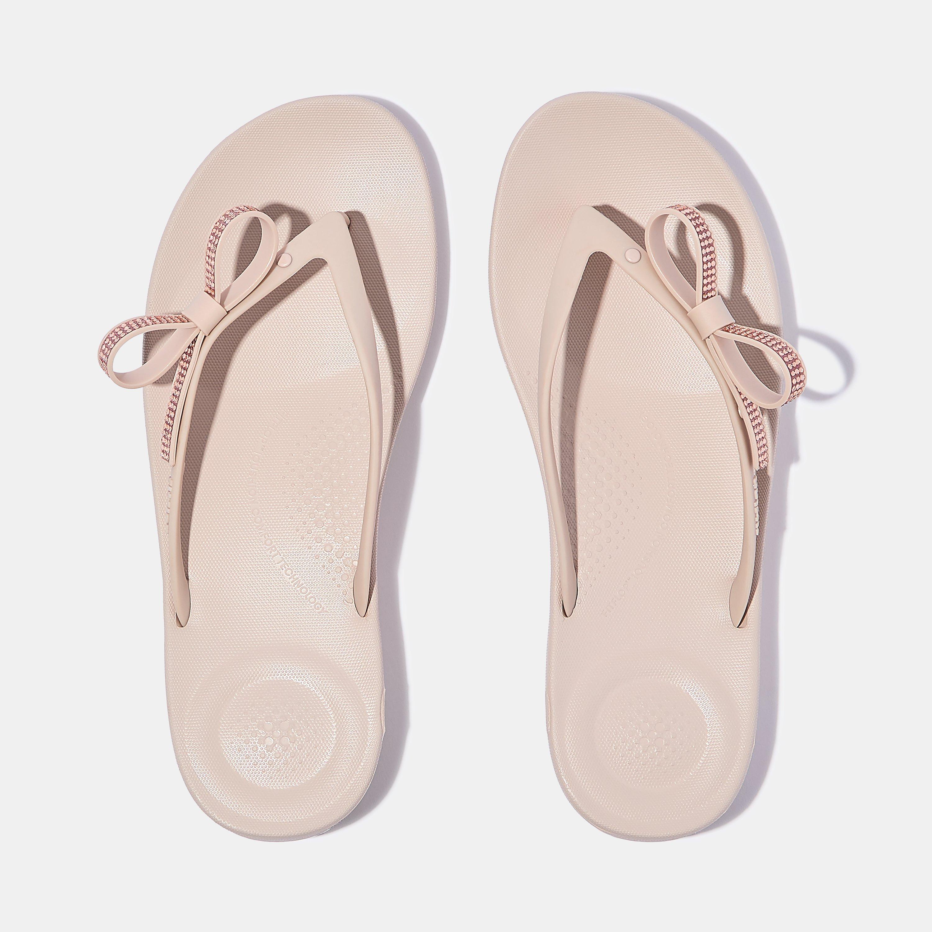 Nude Rose - FitFlop - Iqushion Bow Flip Flops - 5