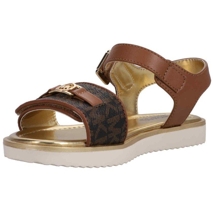 Luggage Brown - MICHAEL Michael Kors - Kids' Flat Sandals - 3