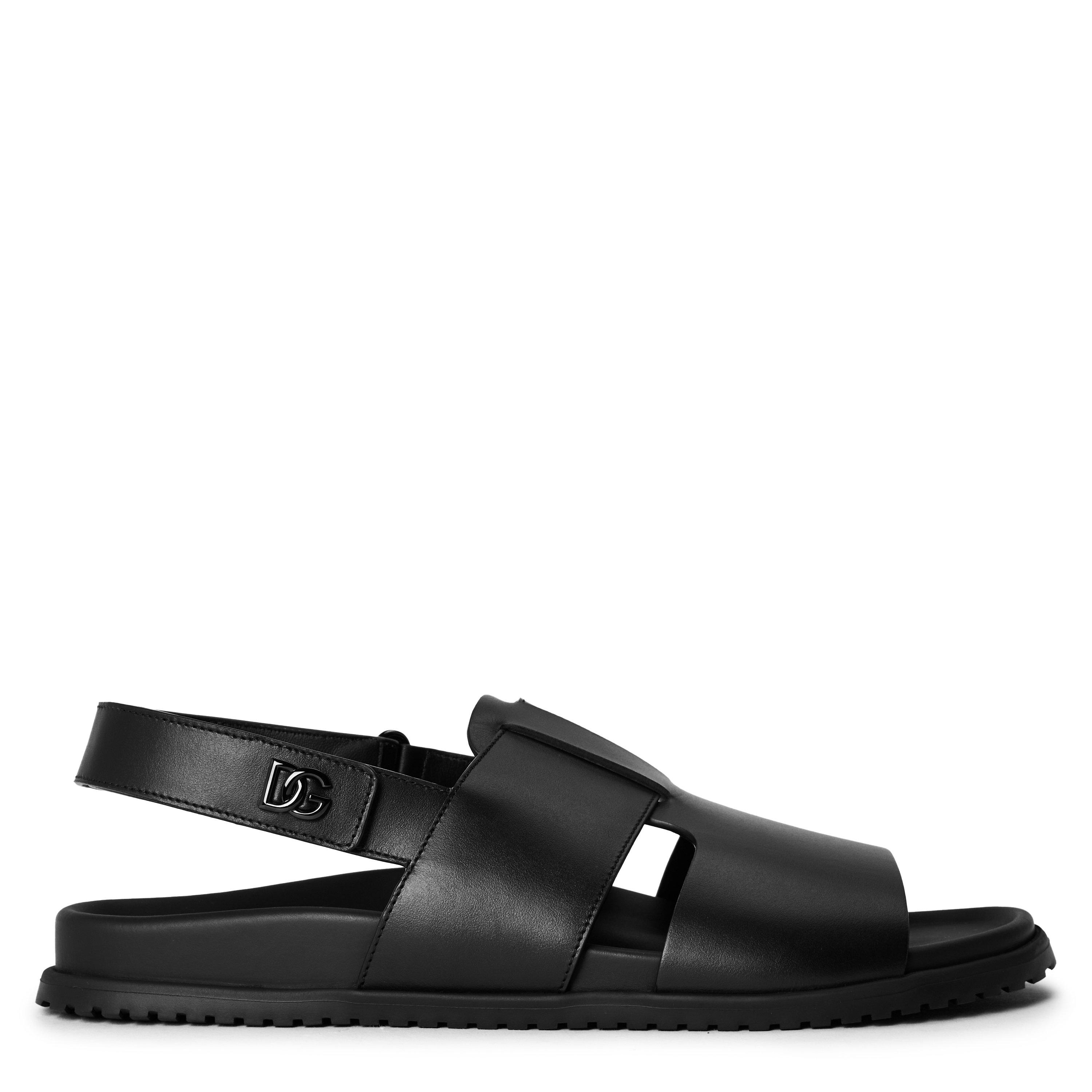 Black - Dolce and Gabbana - Men's Flat Sandals - 1