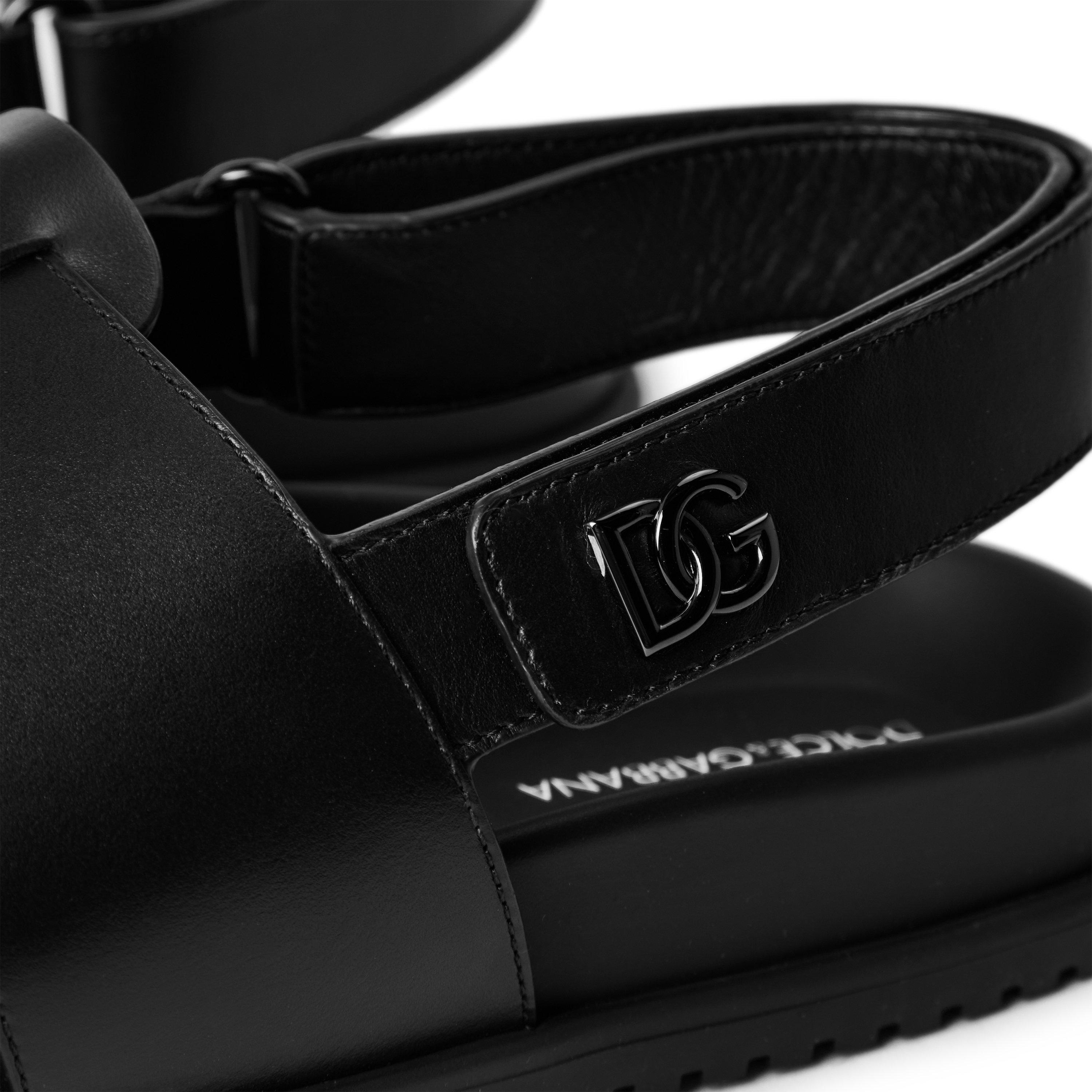 Black - Dolce and Gabbana - Men's Flat Sandals - 3