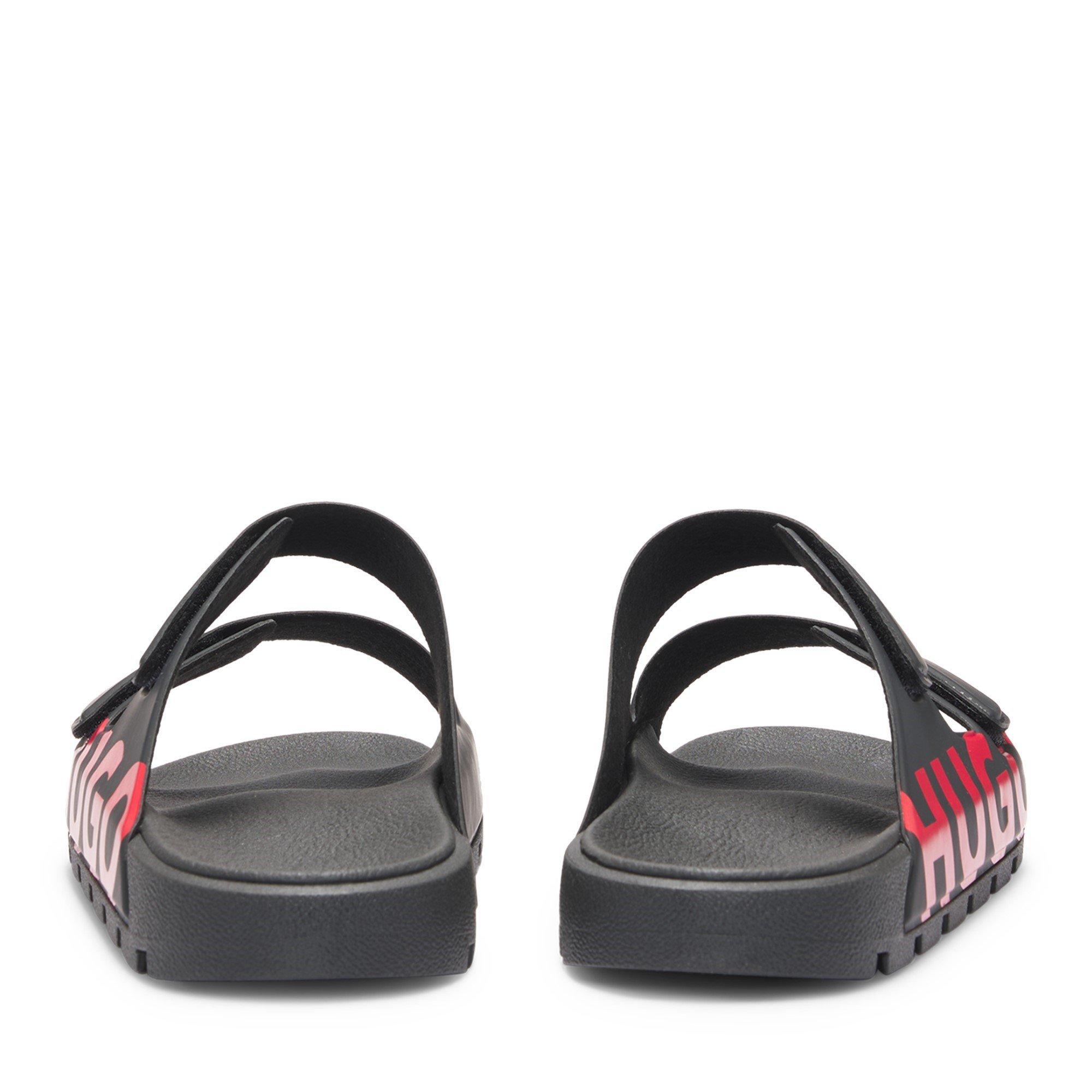 Black 001 - Hugo - Logo Sandals - 4