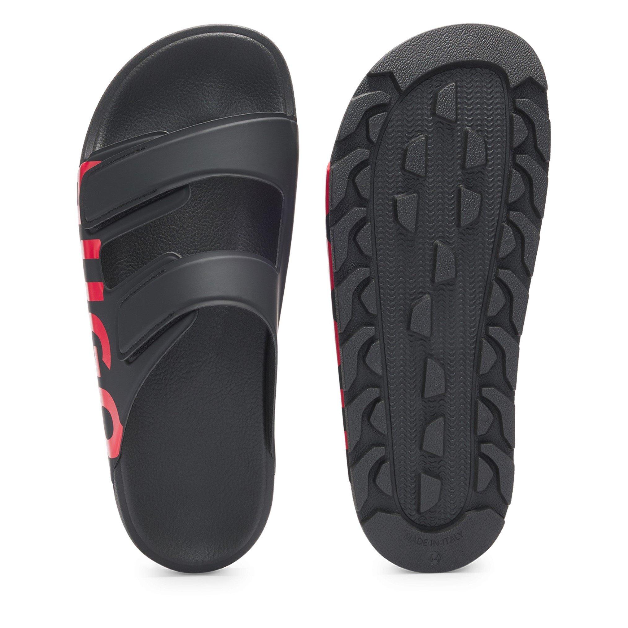 Black 001 - Hugo - Logo Sandals - 5