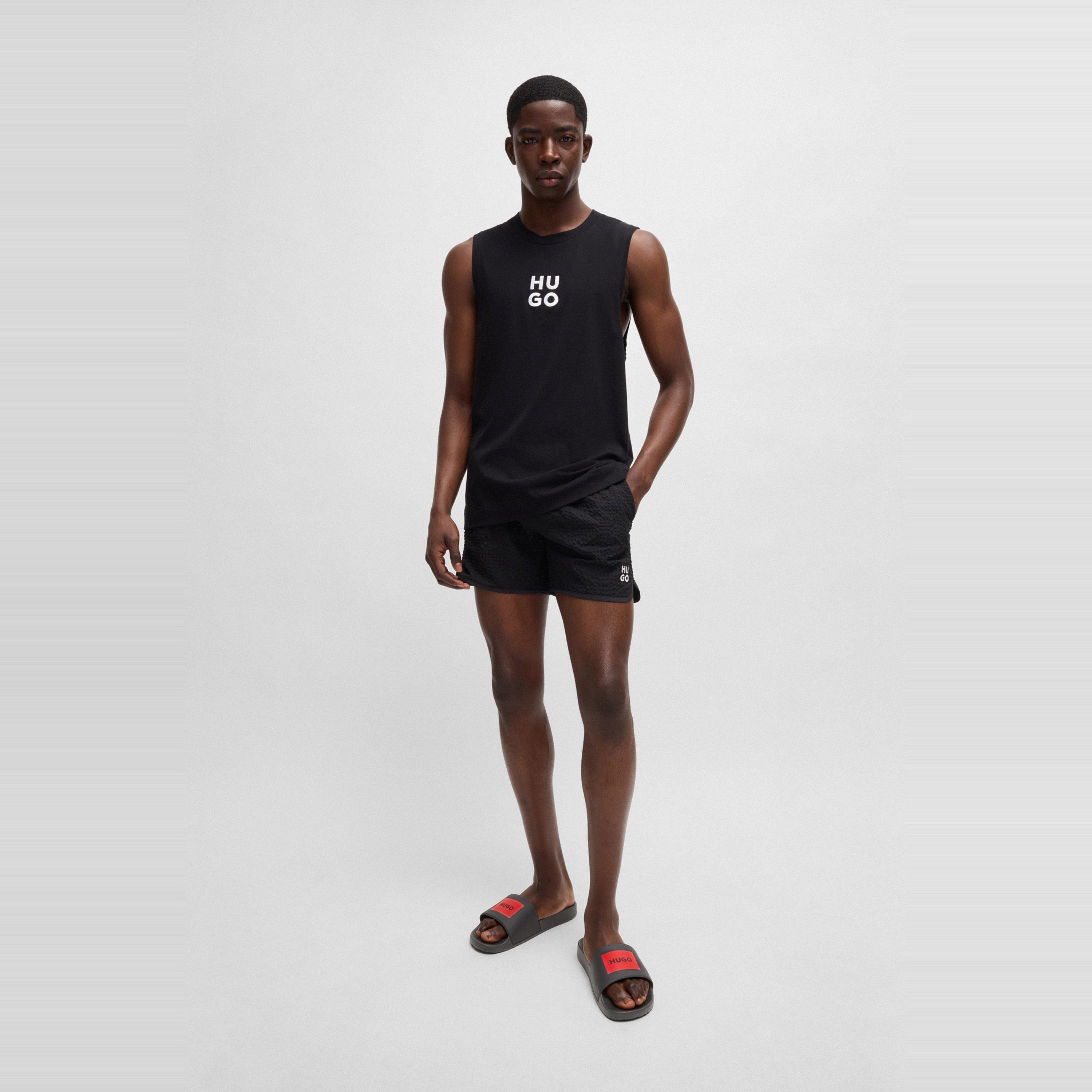 Hugo Mens HUGO Iconic Sliders with Logo Detail | Sports Direct