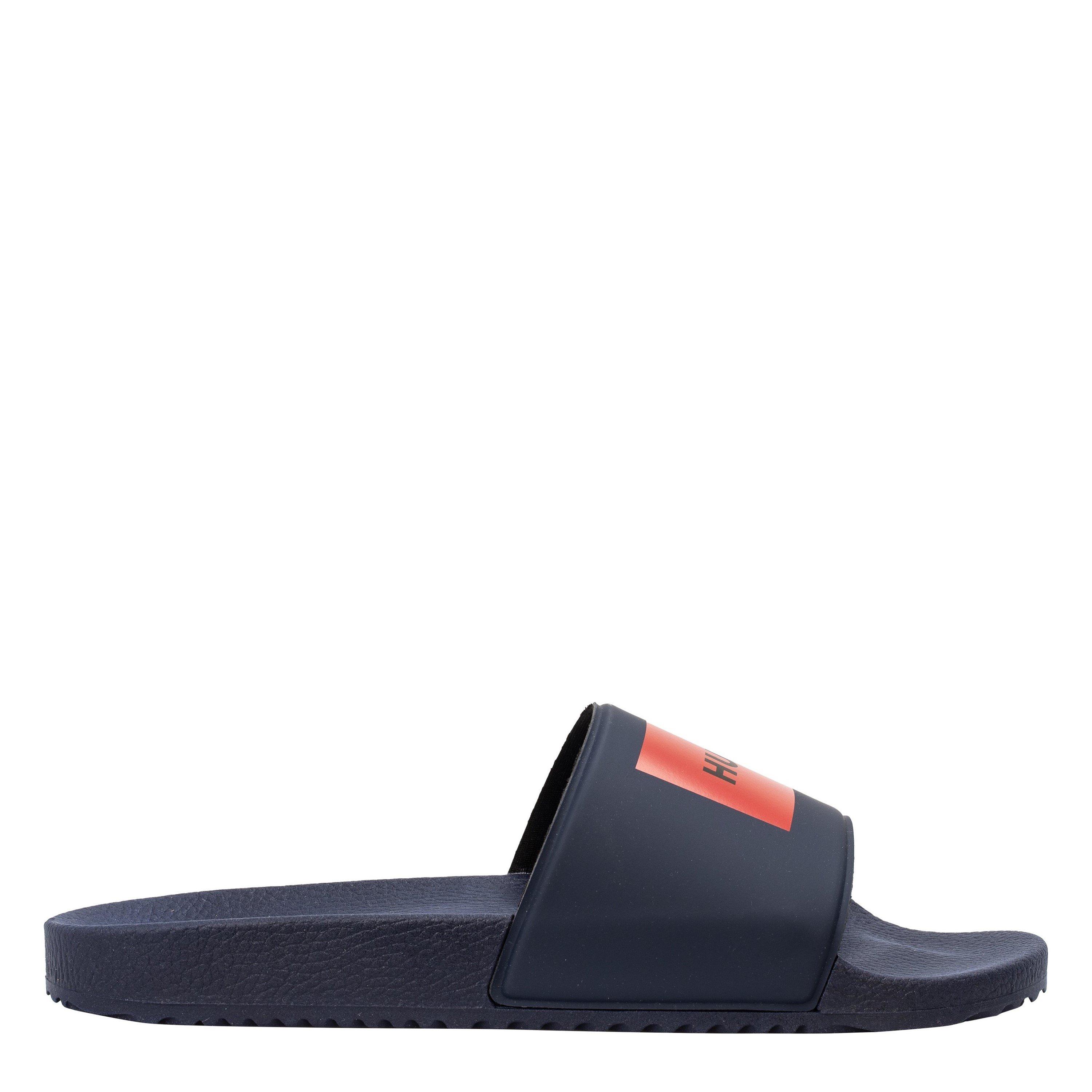 Hugo Mens HUGO Iconic Sliders with Logo Detail - Navy 404 - Size 10 (44)