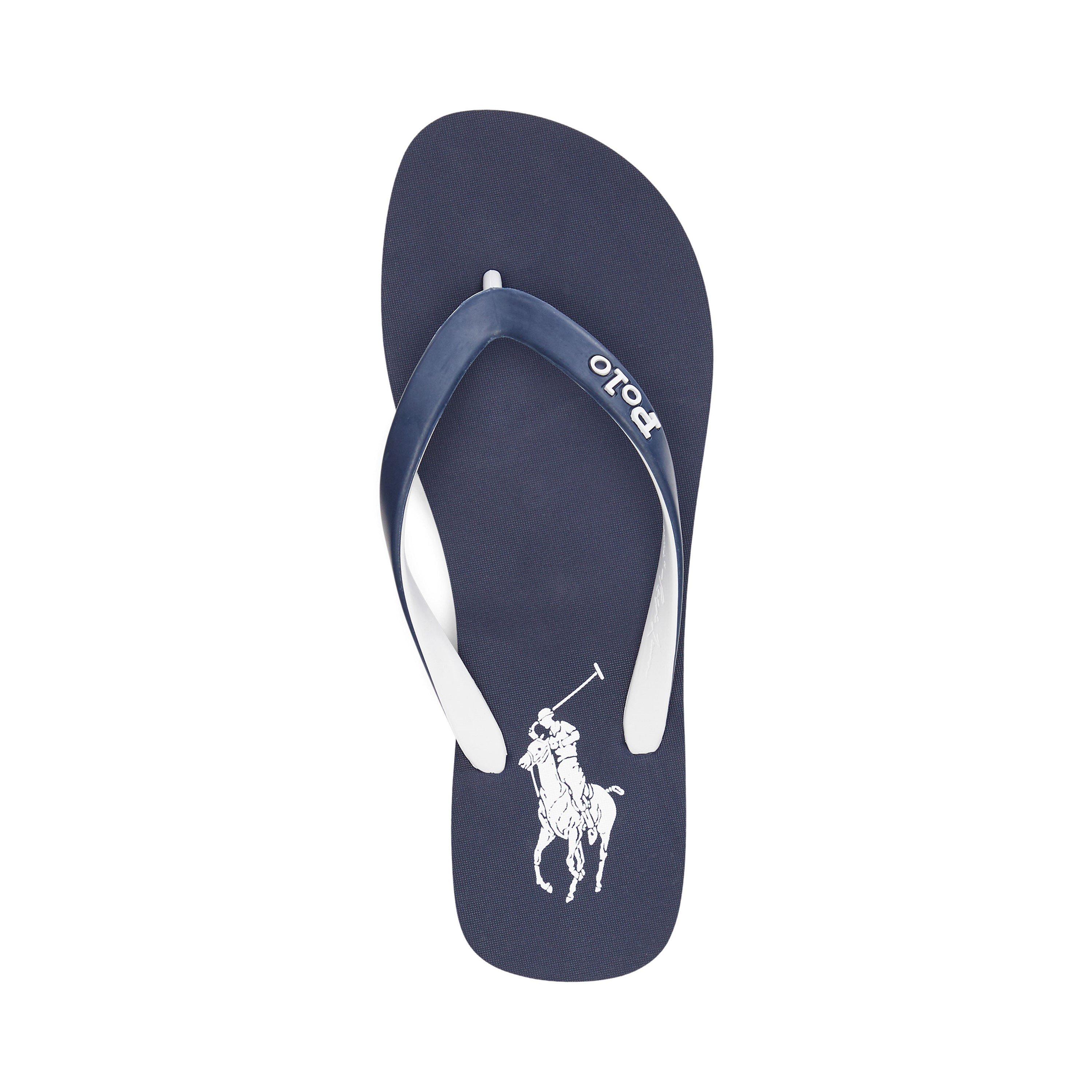Navy/White - Polo Ralph Lauren - Men's Pool Sliders - 3