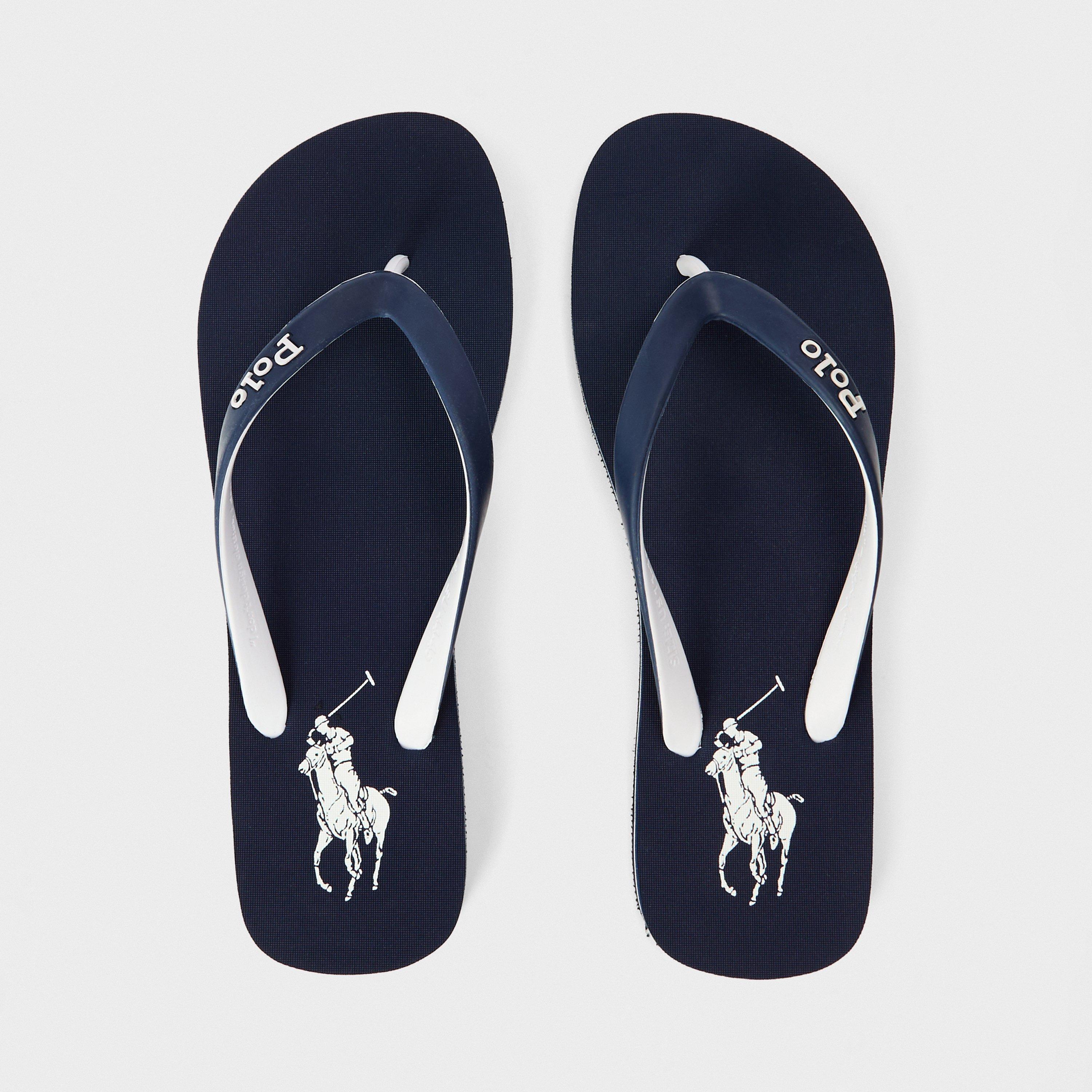 Navy/White - Polo Ralph Lauren - Polo Flip Flops Sn62 - 4