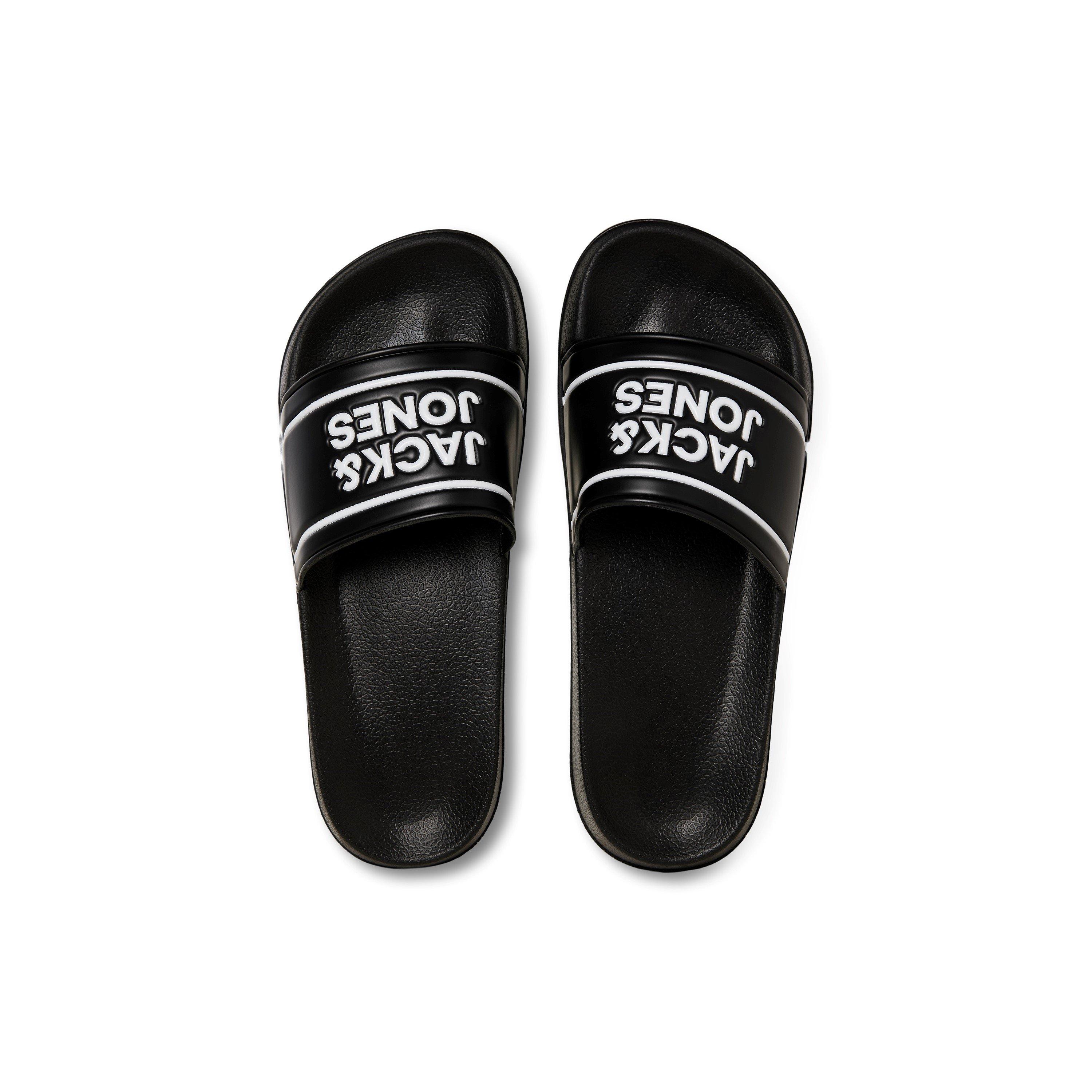 Anthracite - Jack and Jones - Men's Pool Sliders - 3