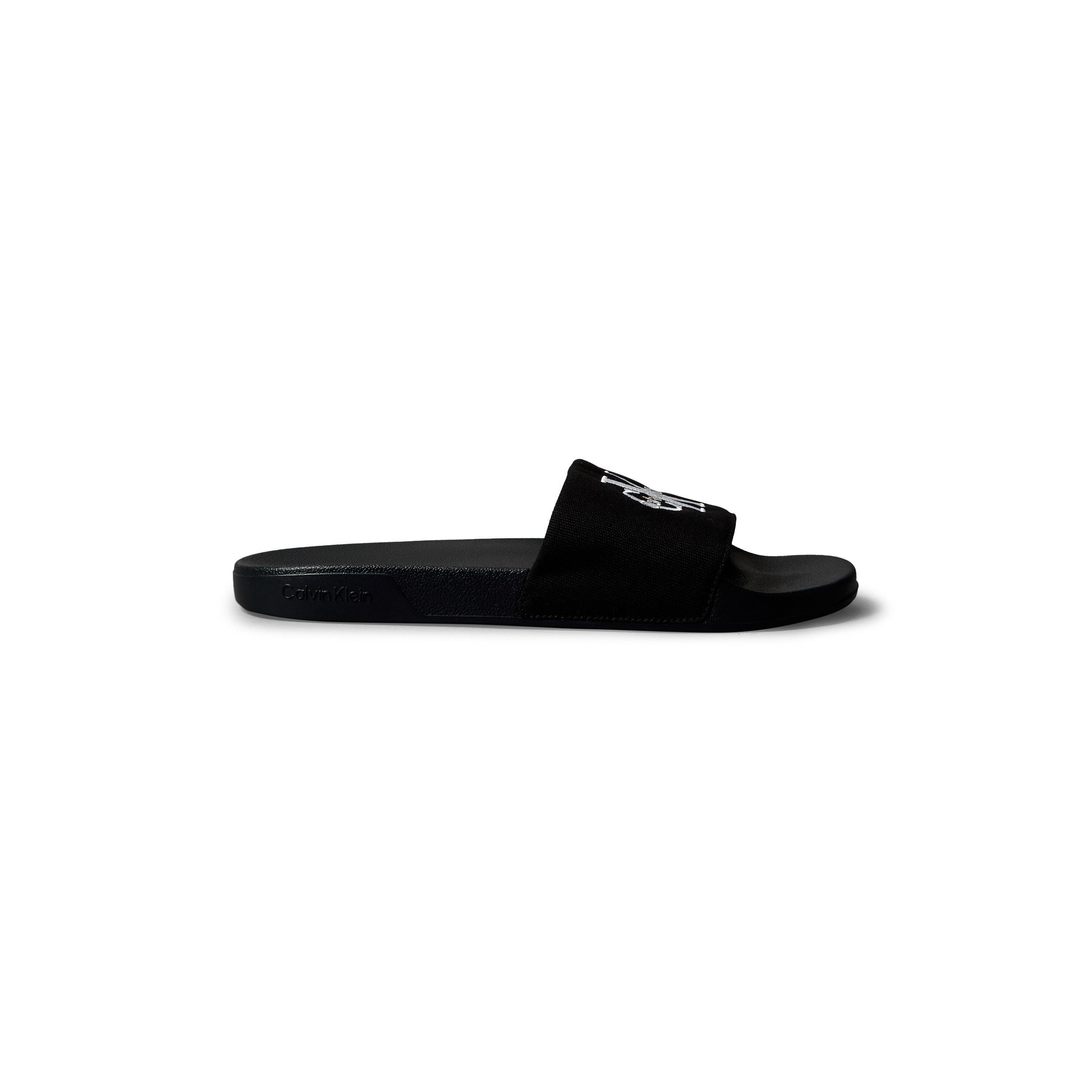Calvin Klein Men's Pool Sliders - Triple Black - 11 (46)