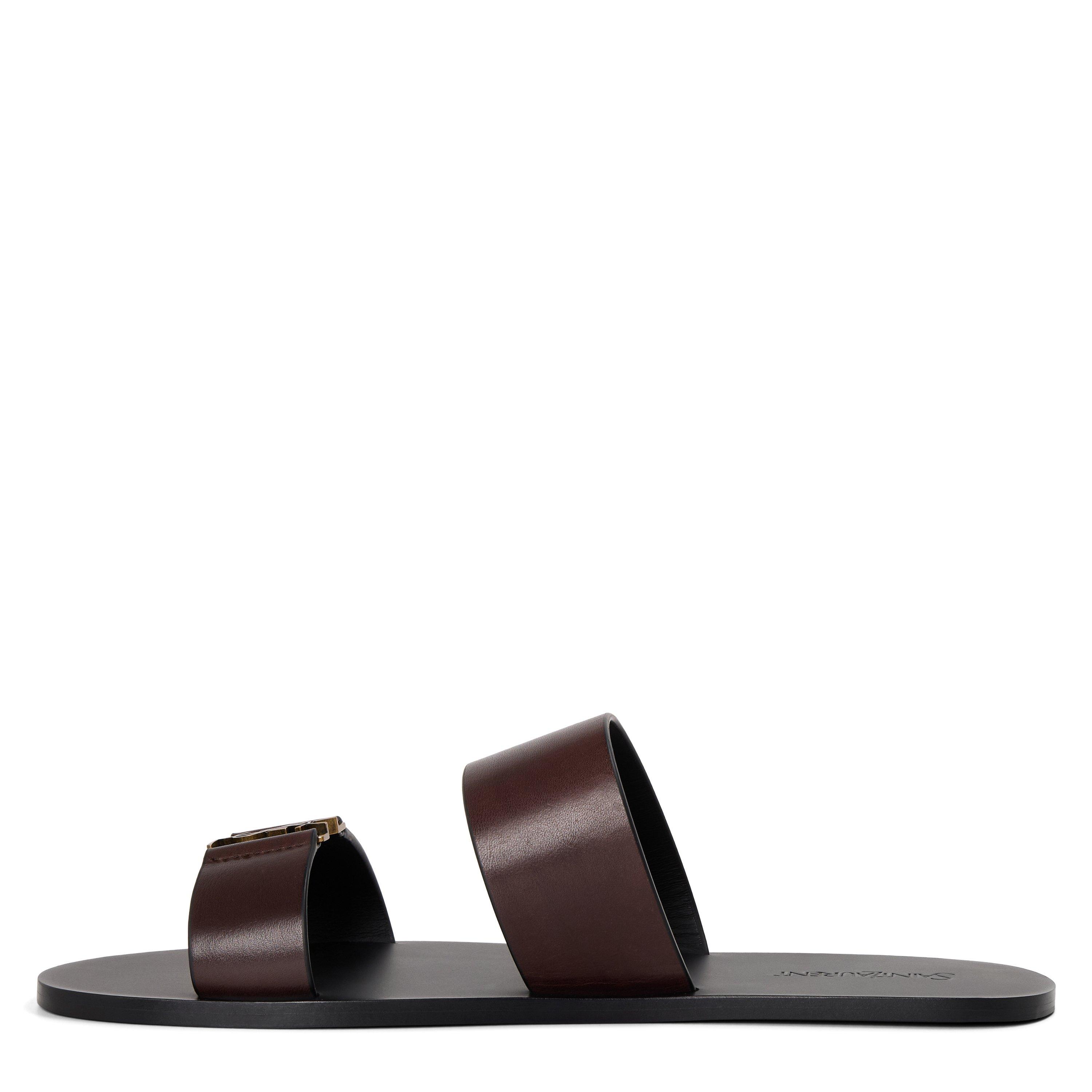 Brown - Saint Laurent - Men's Flat Sandals - 2