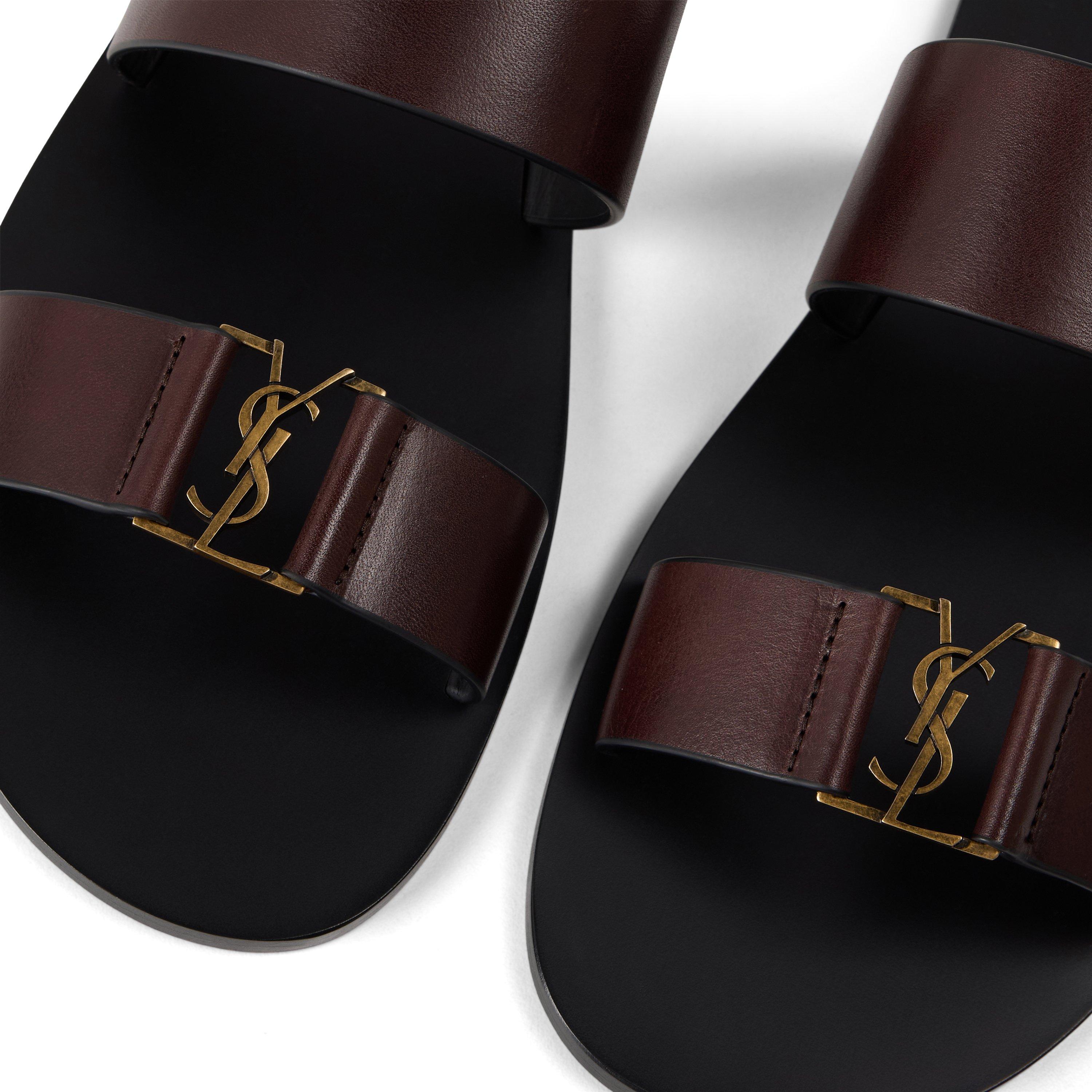 Brown - Saint Laurent - Men's Flat Sandals - 3