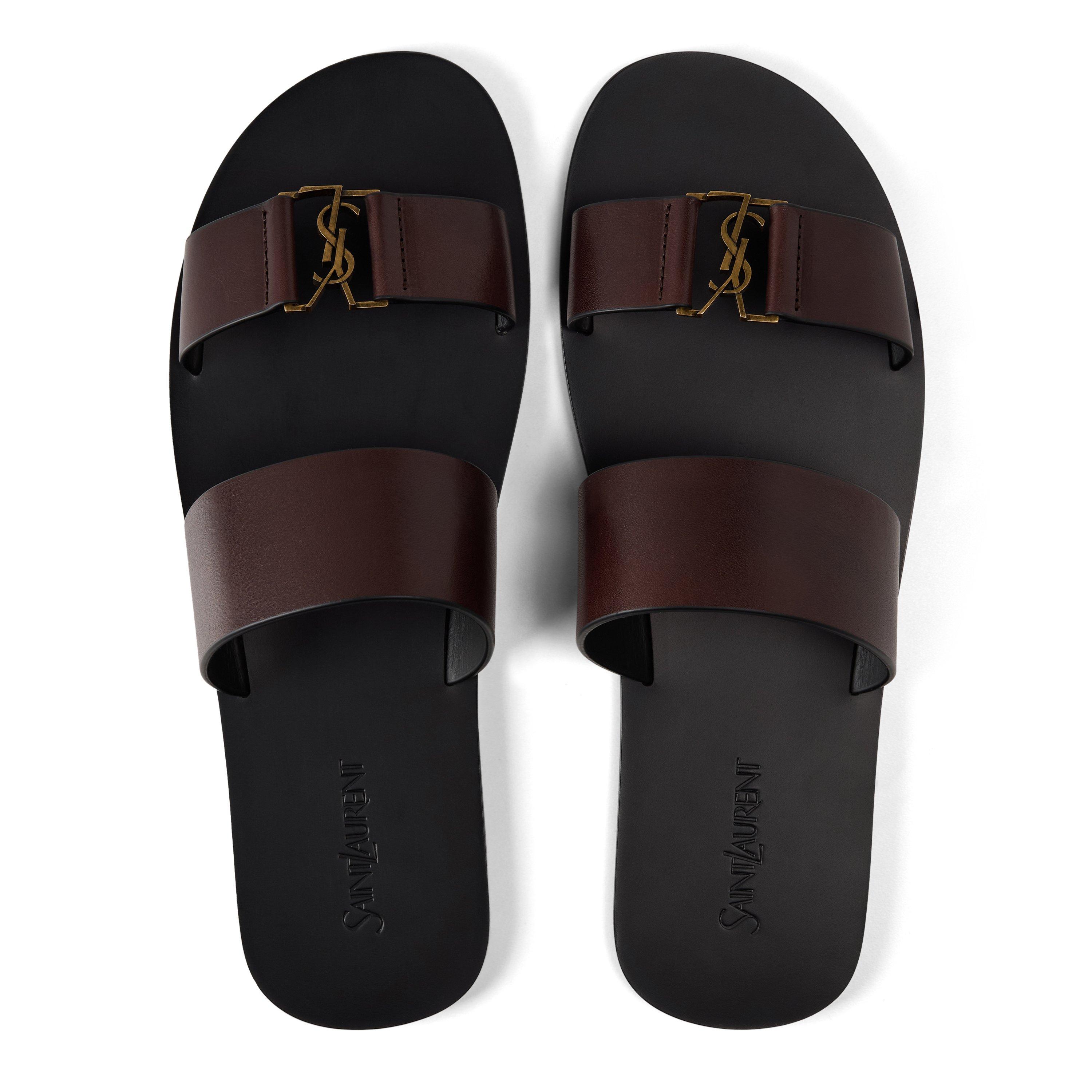 Brown - Saint Laurent - Men's Flat Sandals - 4