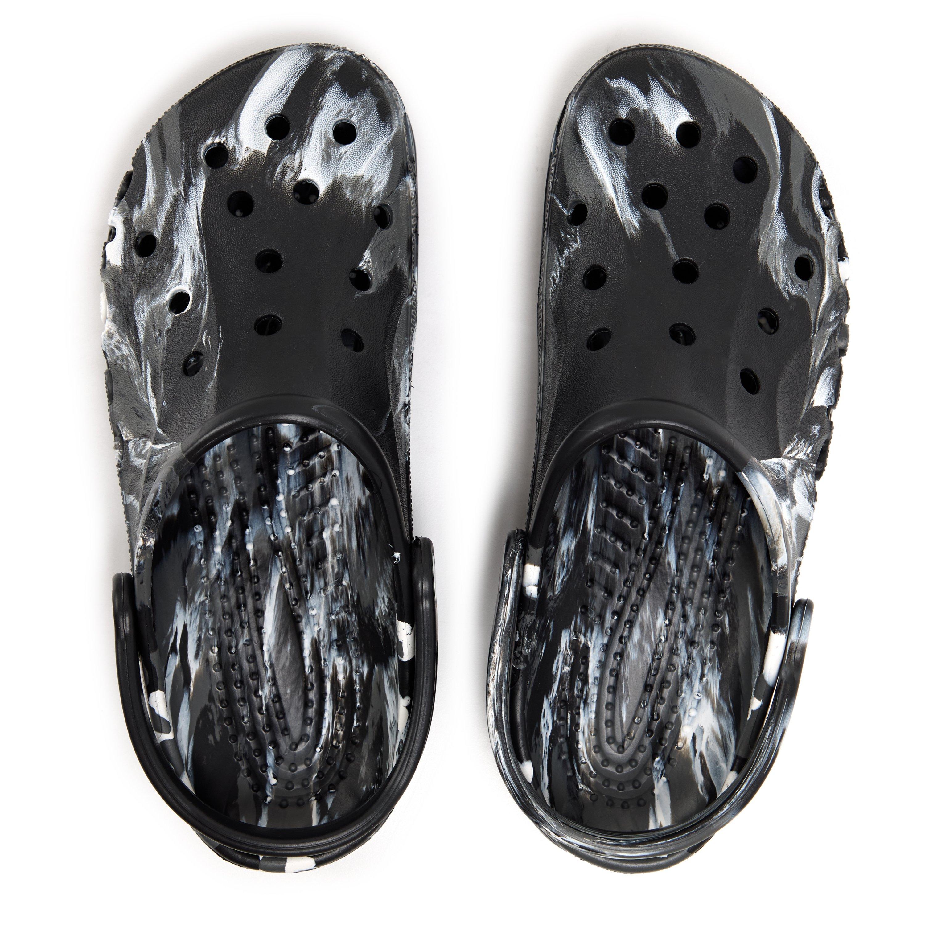 Mármore Preto - Crocs - Men's Baya Clogs - 4