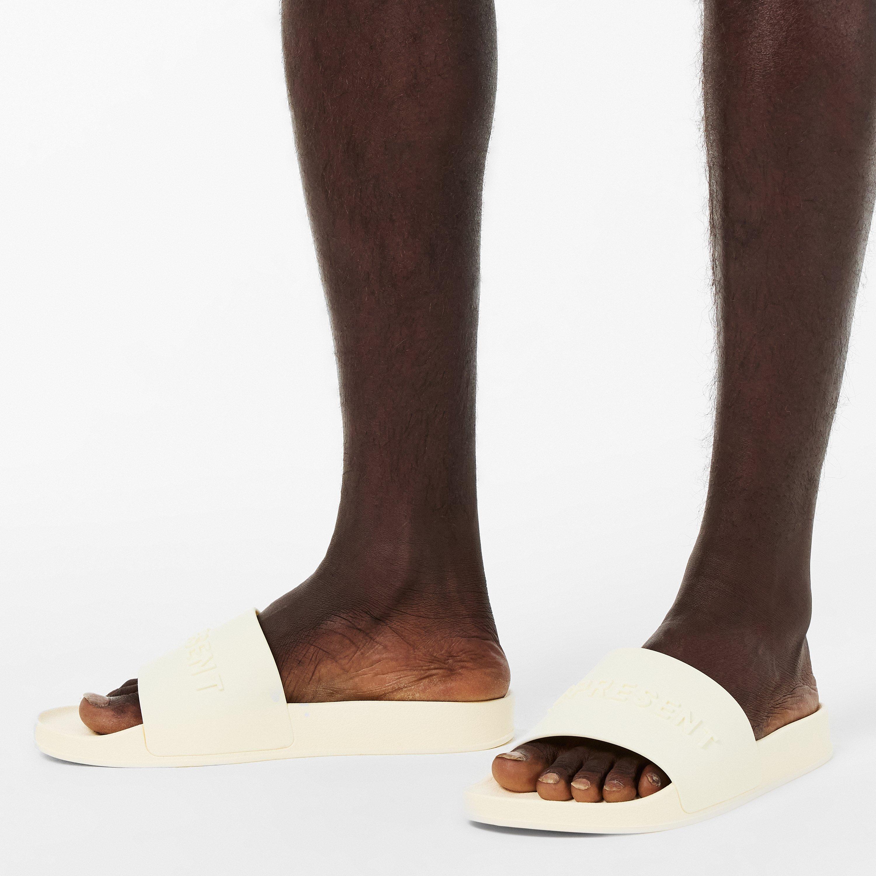Flat White - Represent - Men's Waterproof Ergonomic Pool Sliders - 3