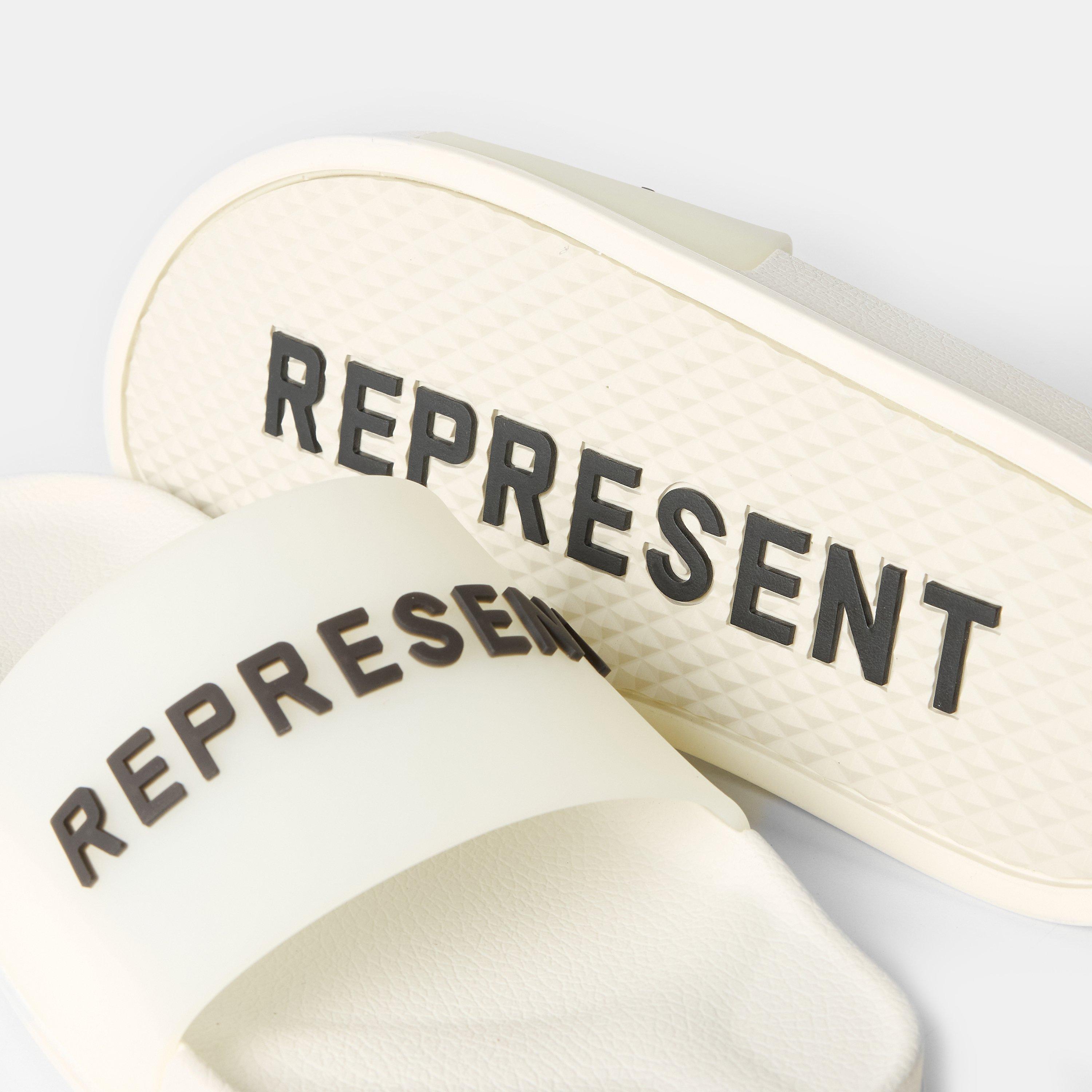 Black - Represent - Men's Pool Sliders - 3