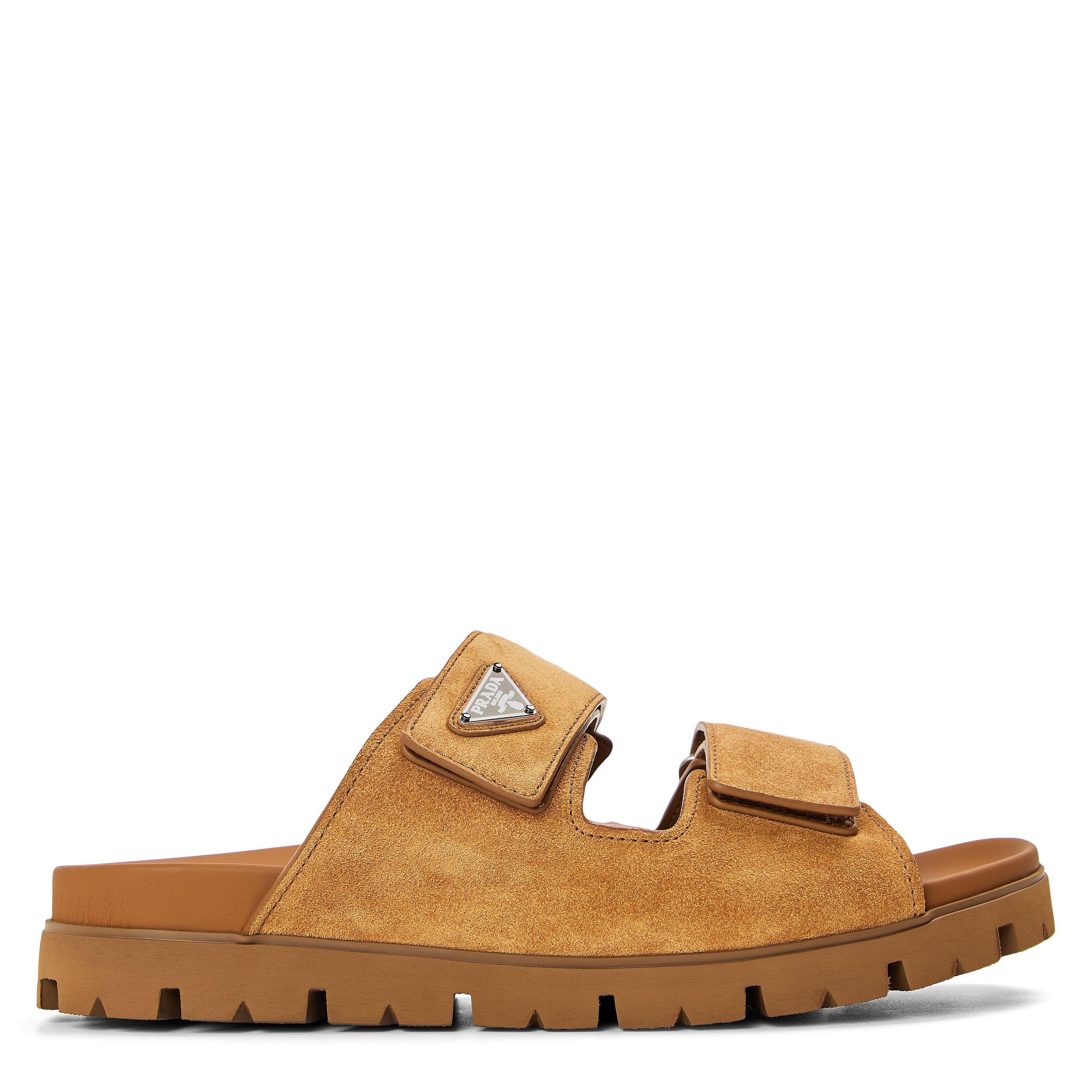 Prada Men's Flat Sandals - Cannella - Size 7 (41)