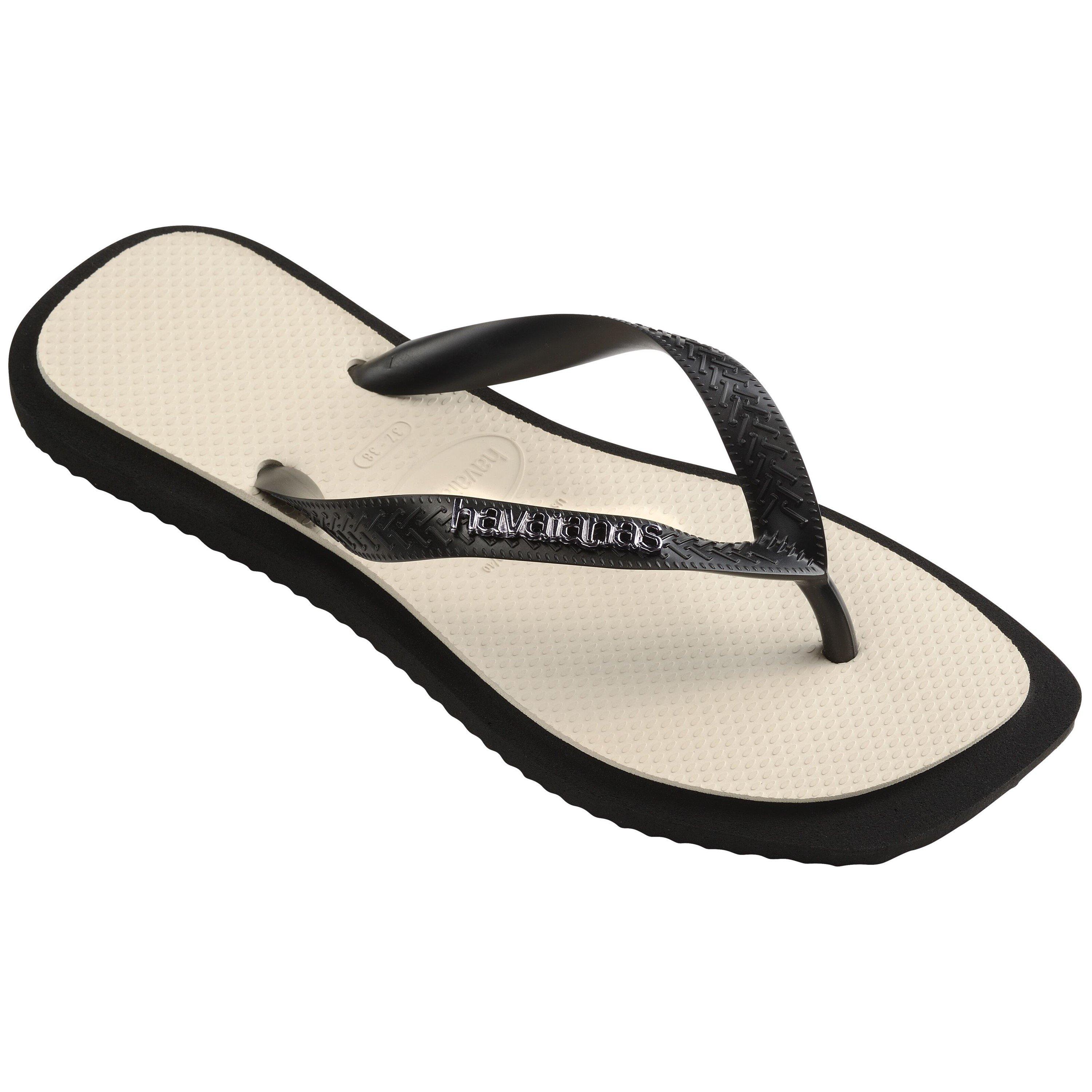 Black - Havaianas - Women's Top Square Fusion Flip Flops - 2