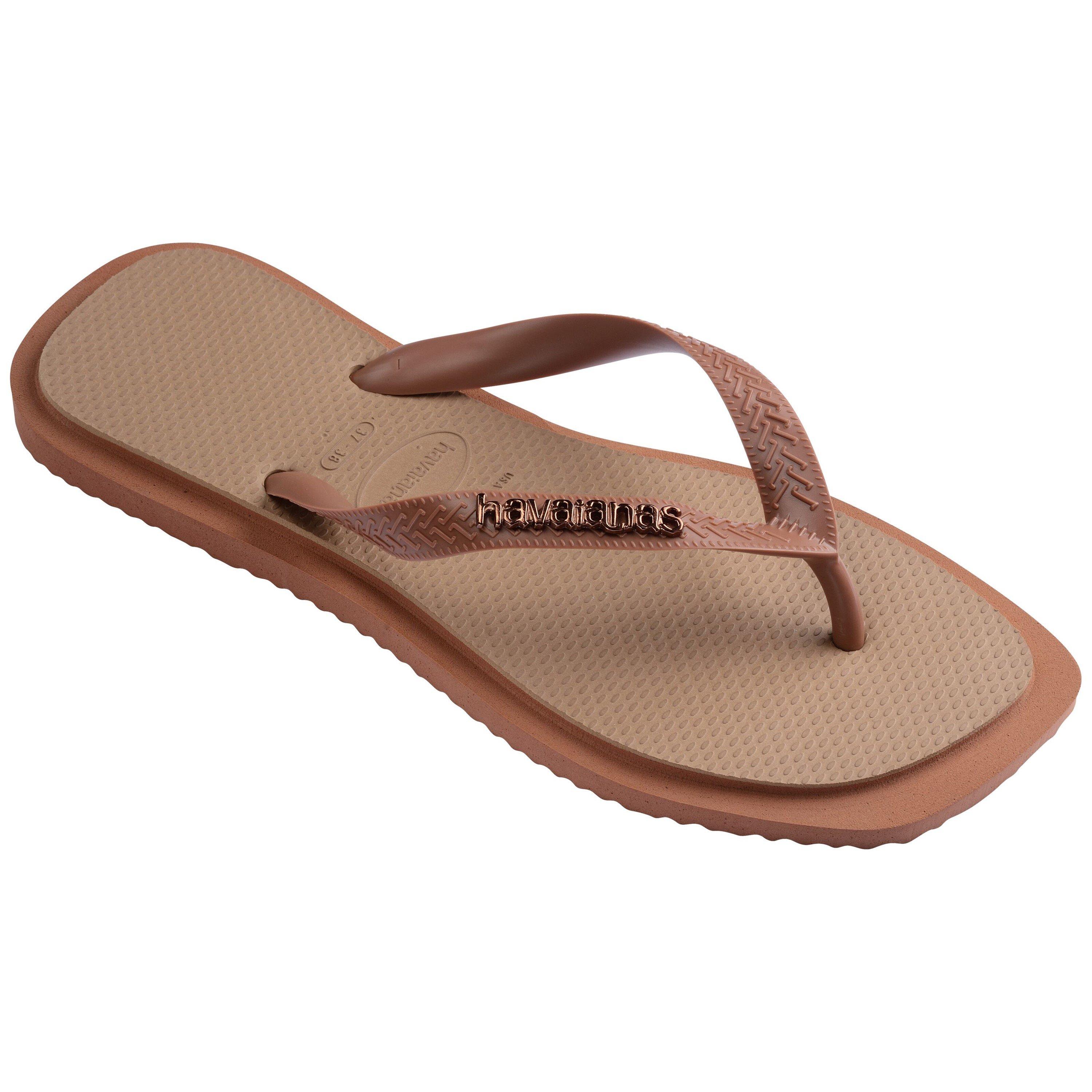 Rose Gold - Havaianas - Women's Top Square Fusion Flip Flops - 2