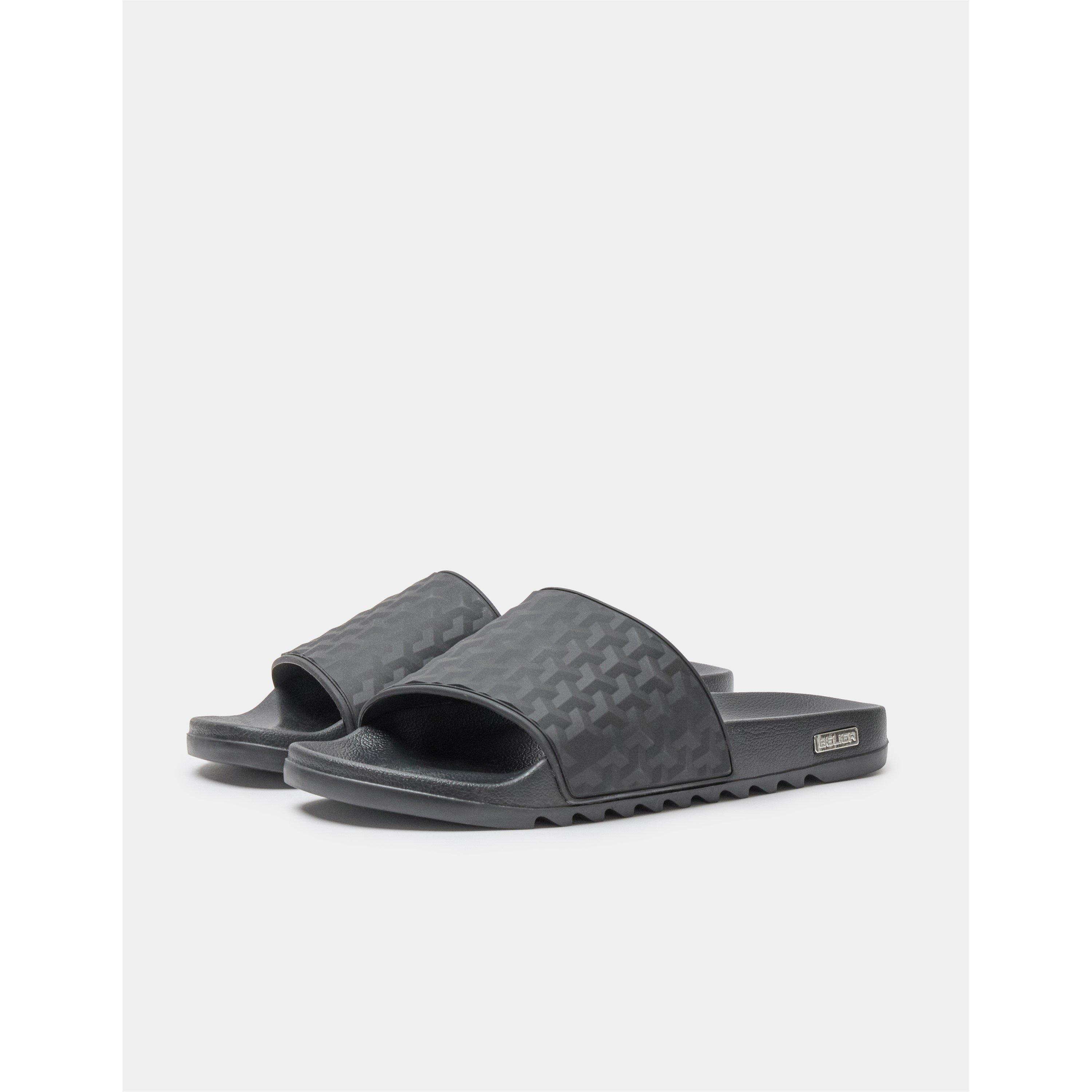 Black - BELIER - Mens Pool Sliders - 3