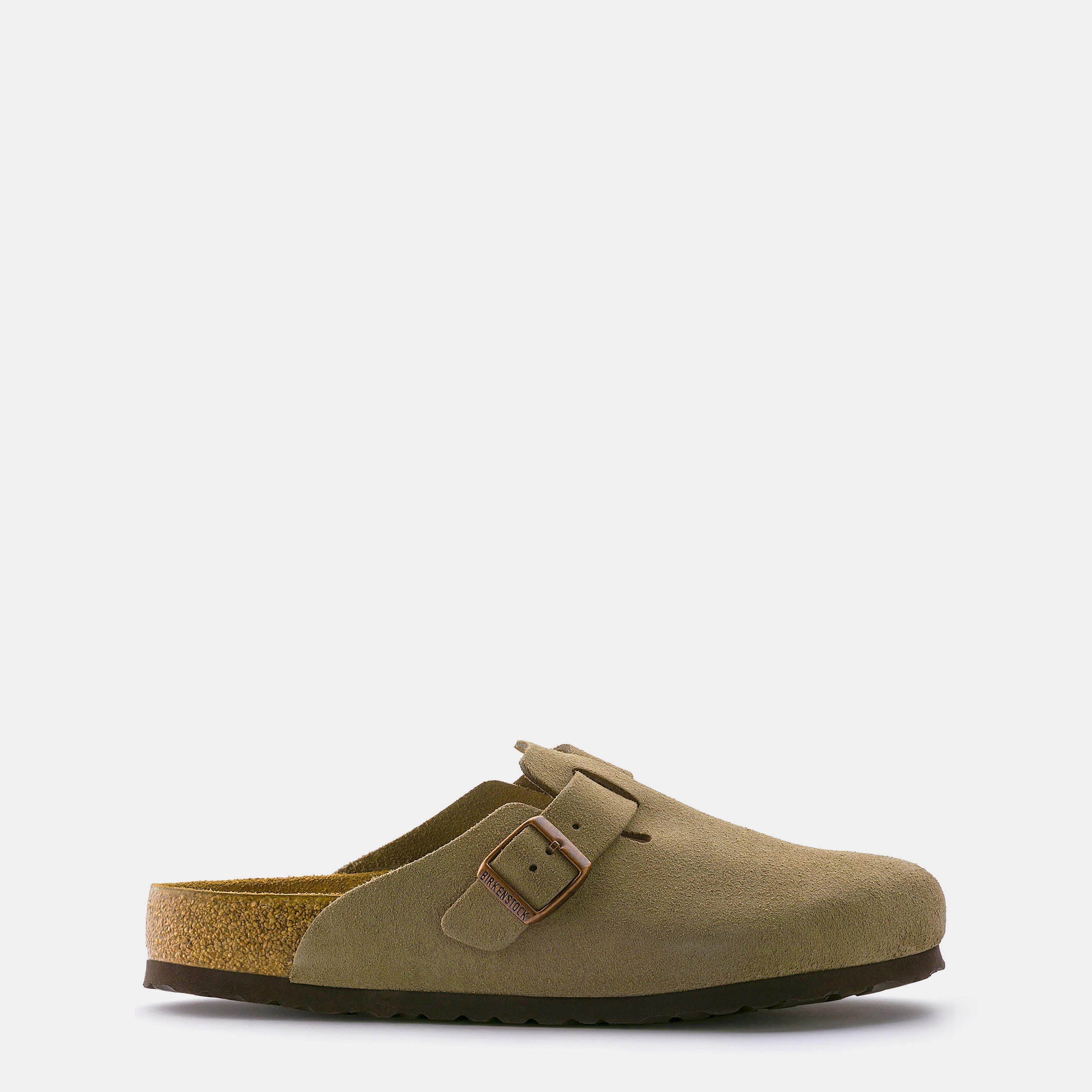 Birkenstock Boston Suede - Taupe - Size 10.5 (45)