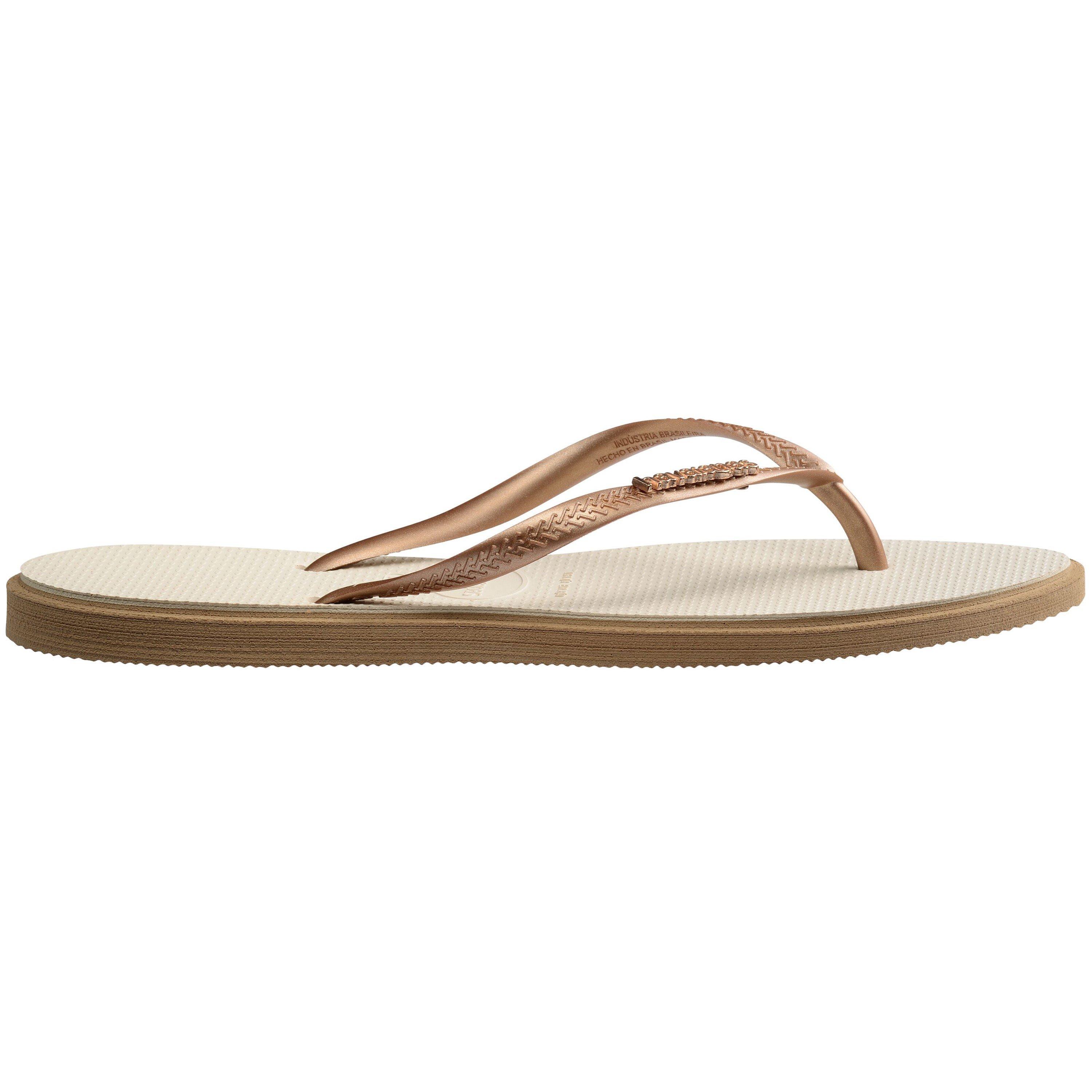 Rose Gold/Beige - Havaianas - Women's Slim Point Flip Flops - 3