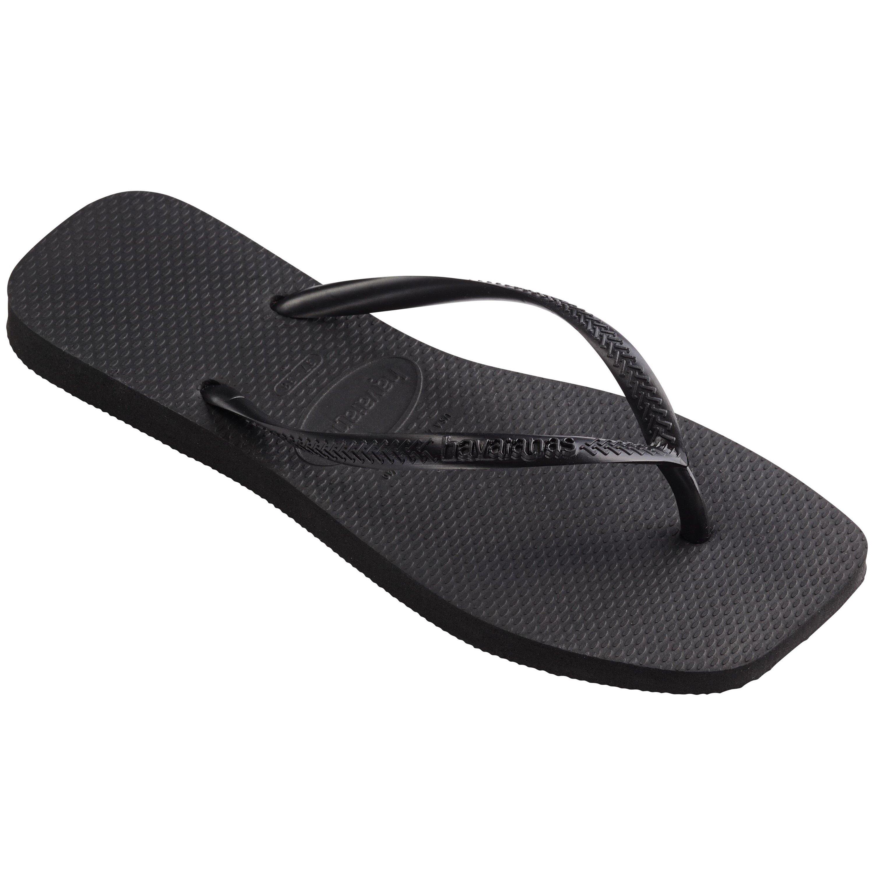 Black - Havaianas - Women's Slim Square Flip Flops - 2