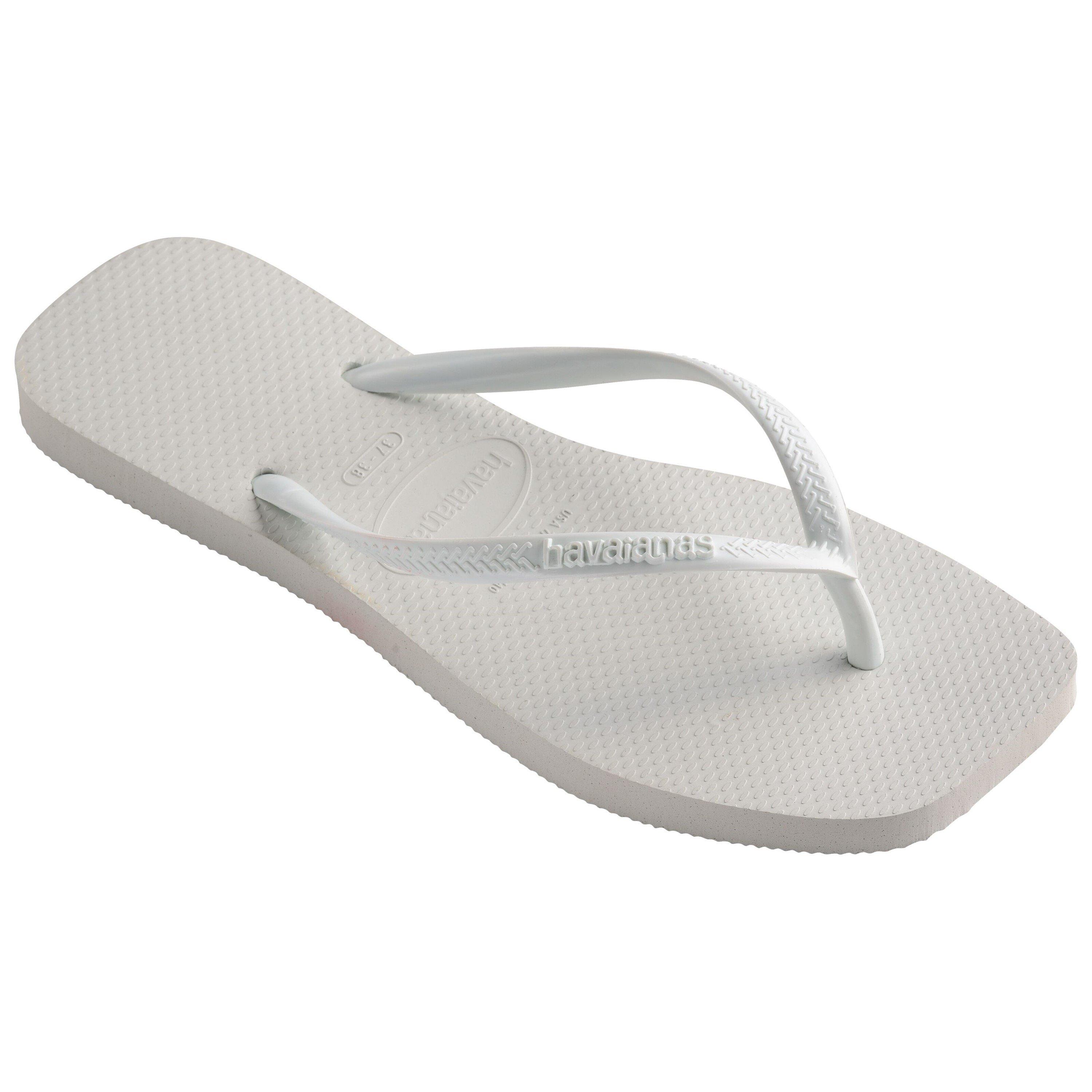 White - Havaianas - Women's Slim Square Flip Flops - 2