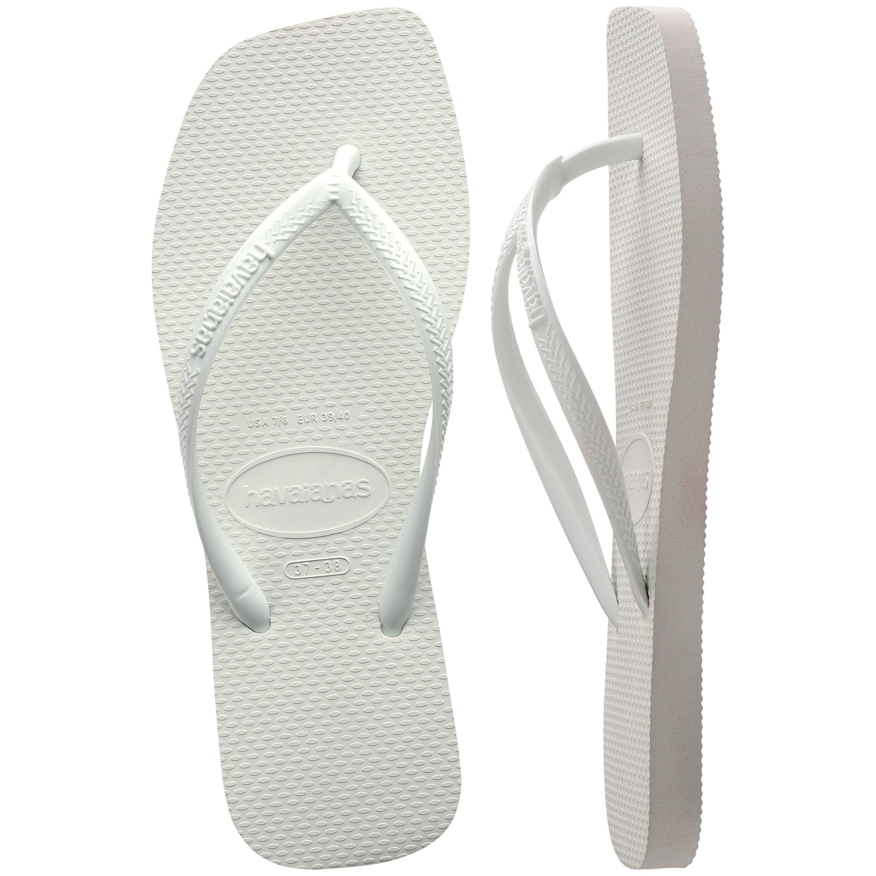 White - Havaianas - Women's Slim Square Flip Flops - 4