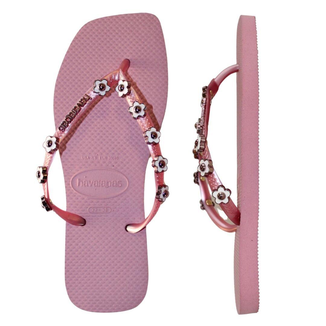 Crocus Rose - Havaianas - Women's Square Stylish Flip Flops - 4