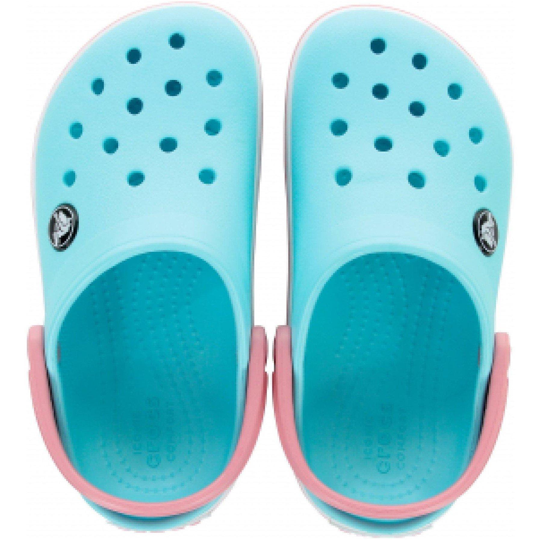 Blu ghiaccio bianco - Crocs - Kids' Crocband Clogs - 4