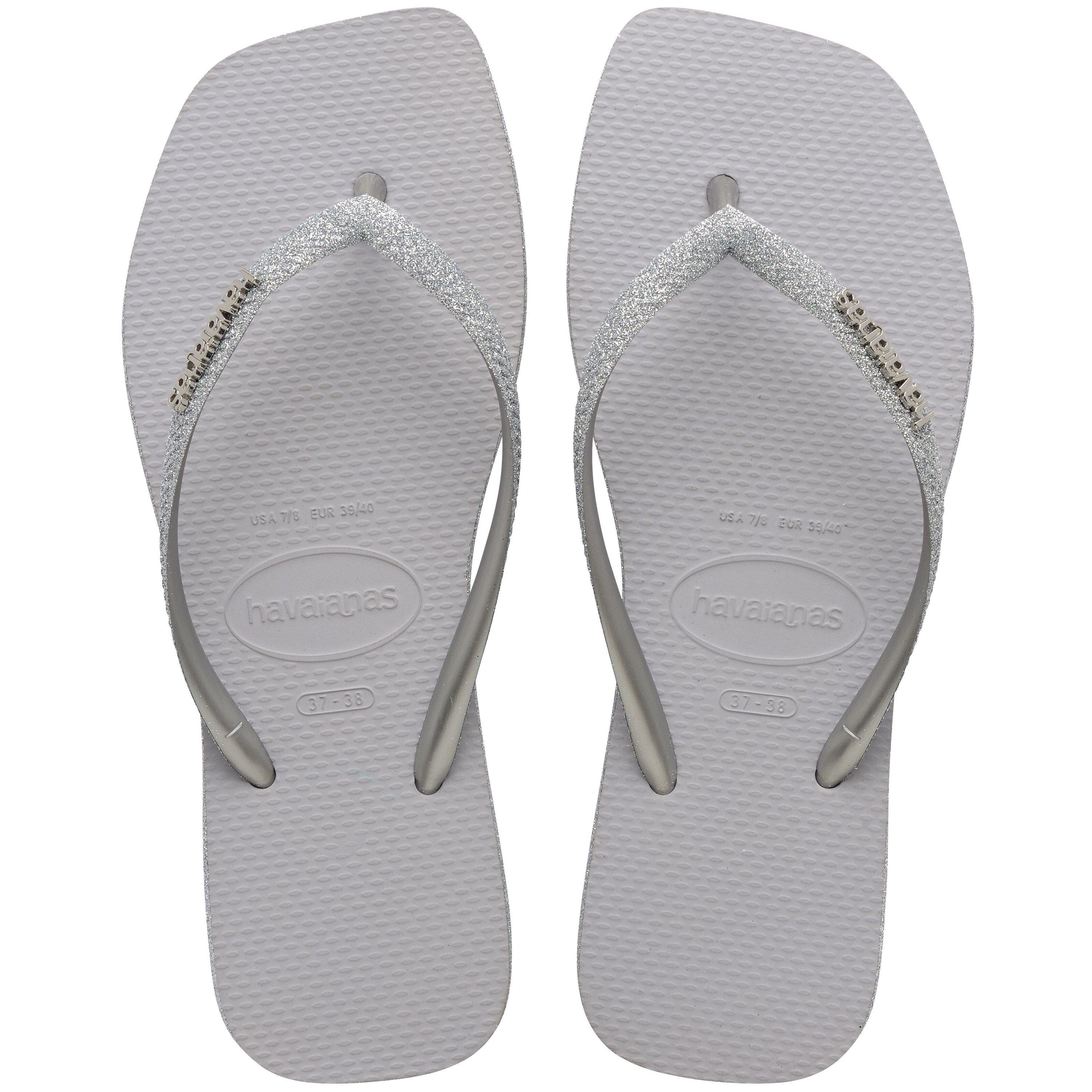 Havaianas Women's Square Sparkle Flip Flops